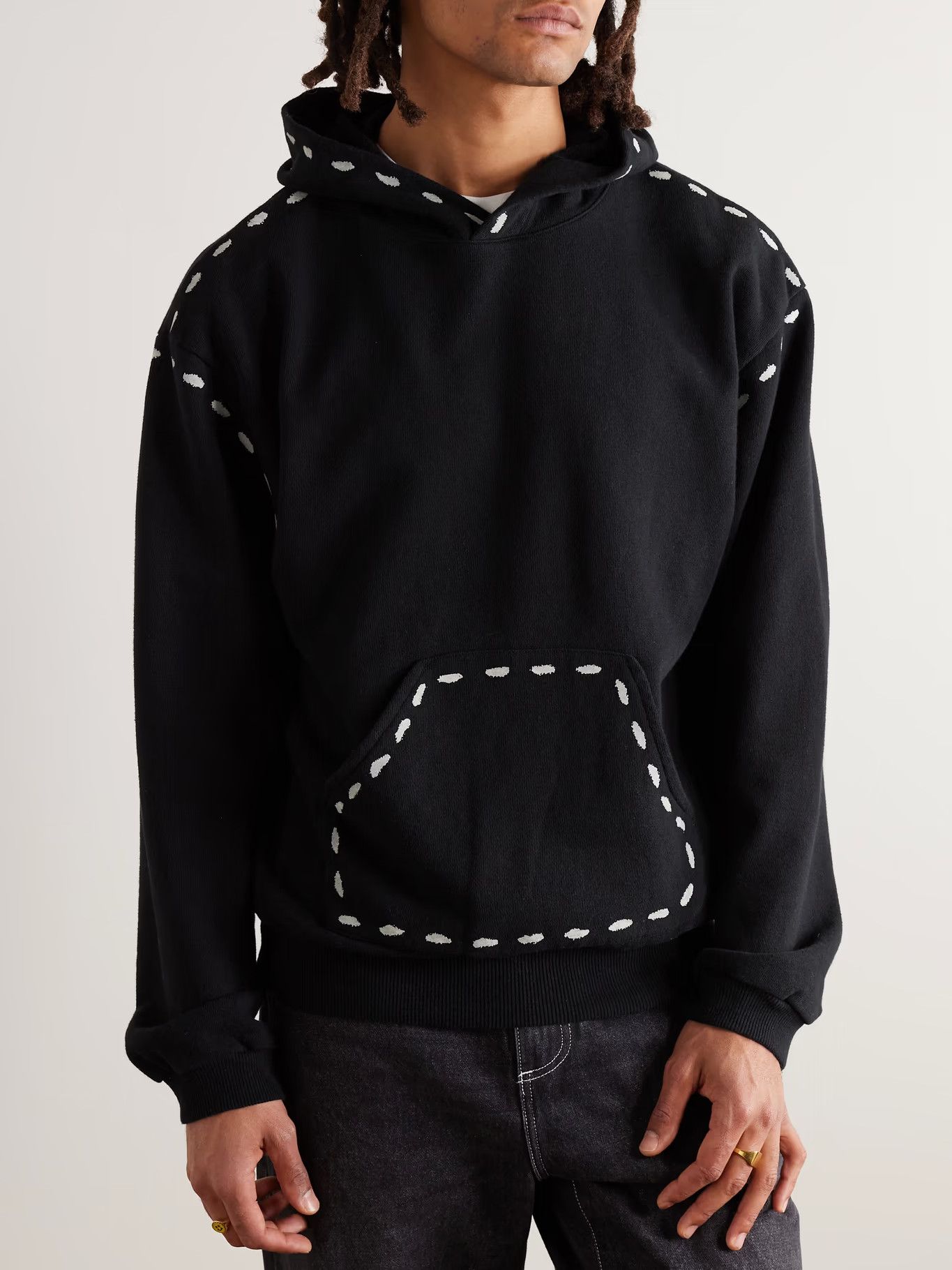 Kapital KAPITAL fleece marionette hood sweatshirt - BLACK Size US XXL / EU 58 / 5 - 1 Thumbnail