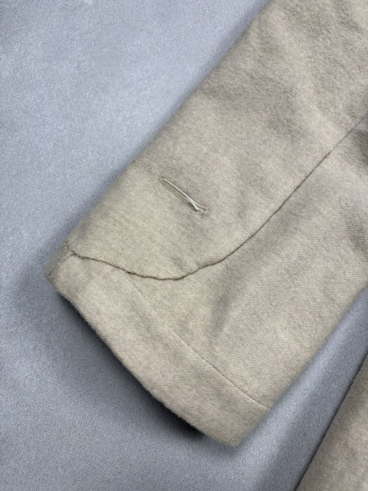 Other Jacques Fath Paris Beige Wool Tailored Blazer Coat Vintage Size L / US 10 / IT 46 - 19 Thumbnail