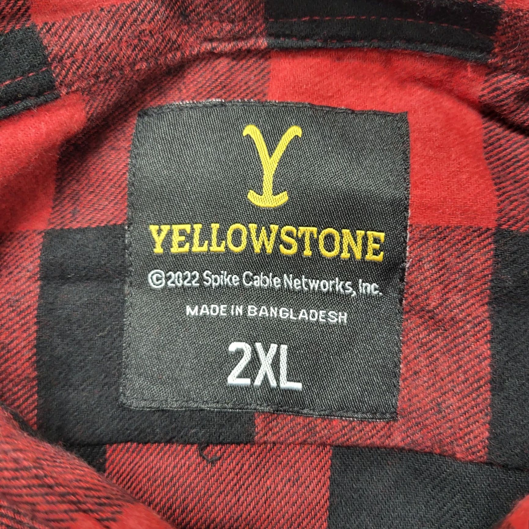 Vintage Yellowstone Shirt Mens Size 2XLarge Red & Black Flannel Long Sleeve Dutton Ranch Size US XXL / EU 58 / 5 - 5 Thumbnail