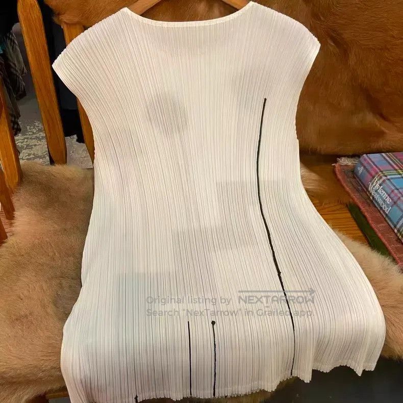 Issey Miyake Issey Miyake White vest Size L / US 10 / IT 46 - 2 Thumbnail