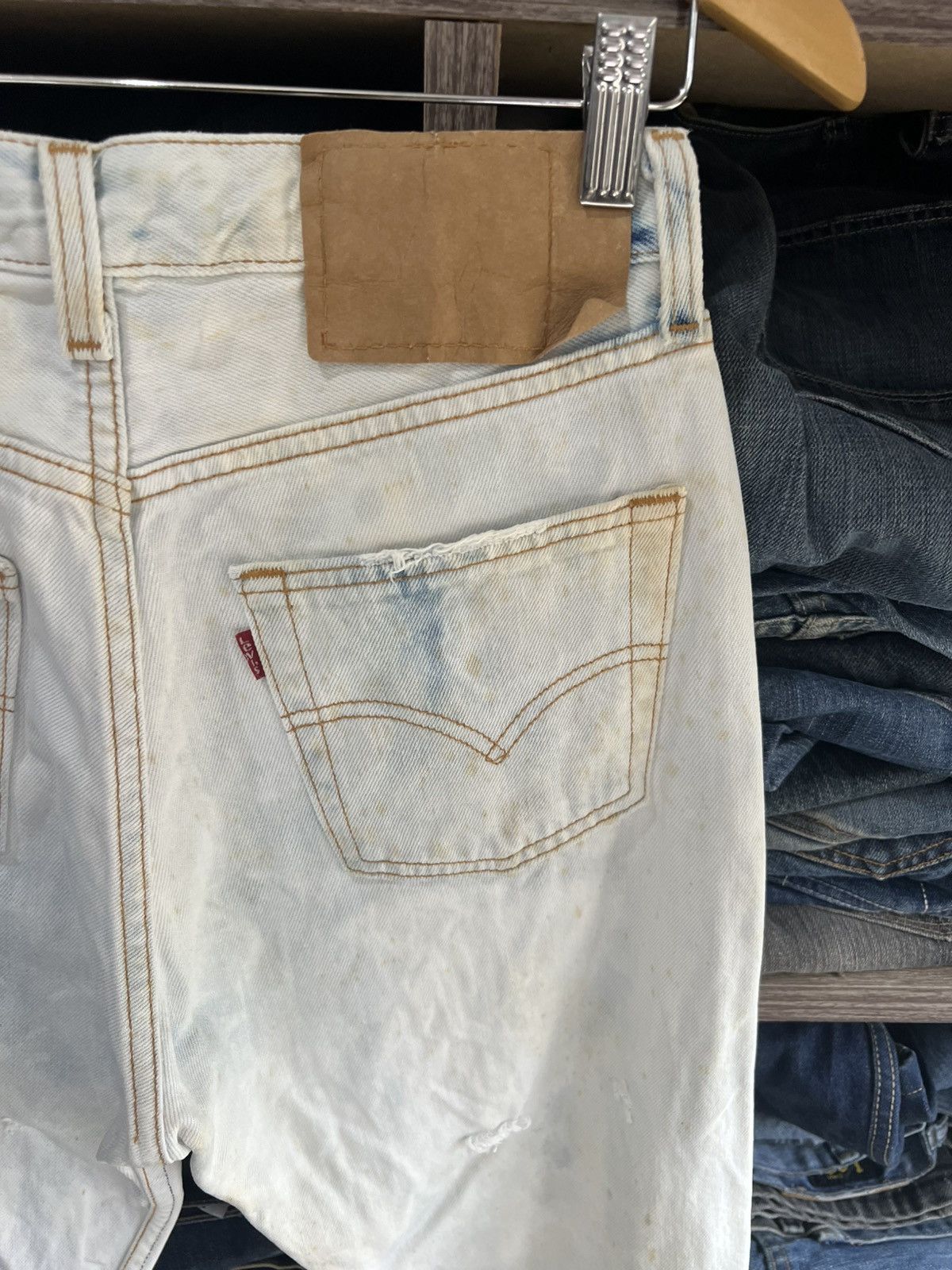 Levi's 🔥Vintage Levis 6501 Distressed Denim Size 28" / US 6 / IT 42 - 17 Thumbnail