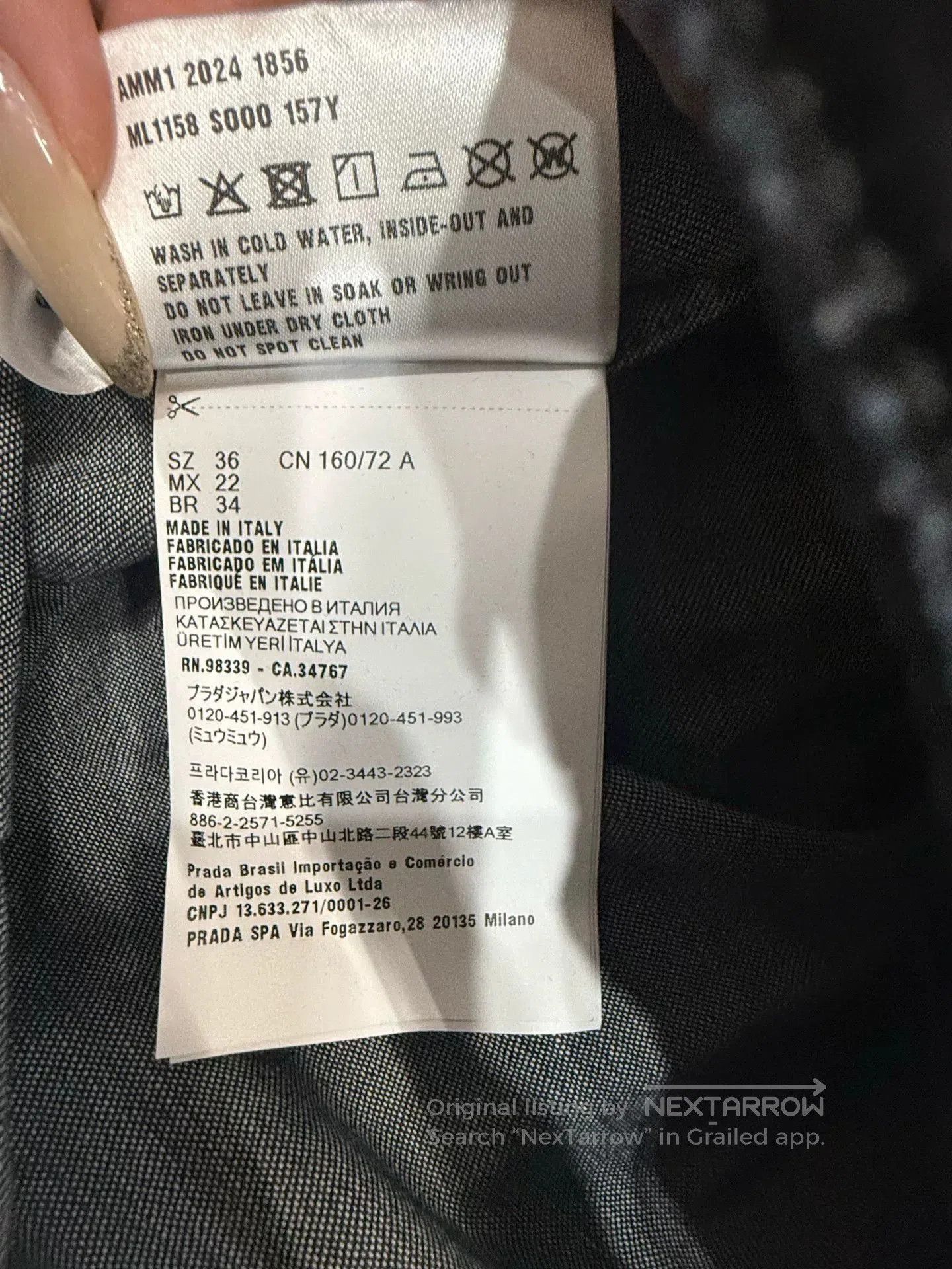 Miu Miu MiuMiu Flocked Short Coat. Size XS / US 0-2 / IT 36-38 - 8 Thumbnail