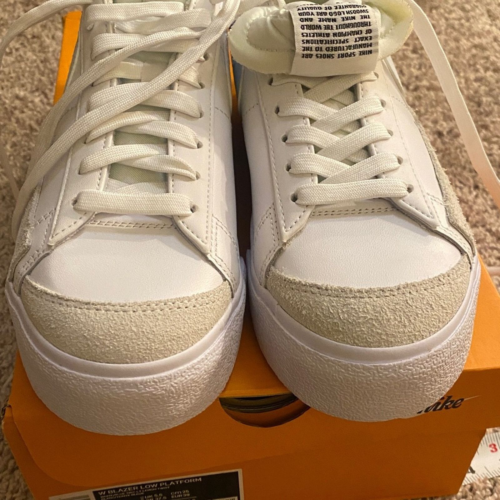 Nike Nike Blazer white low platform sz 6.5 Size US 6.5 / IT 36.5 - 6 Thumbnail