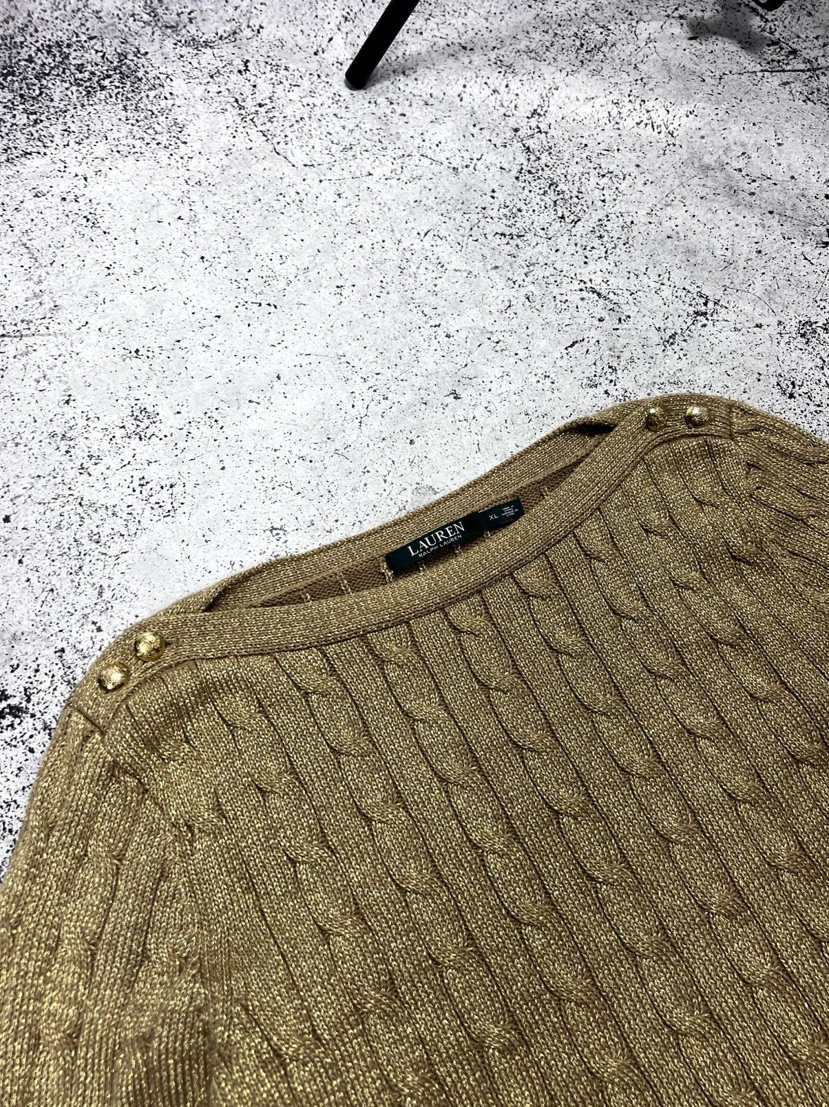 Louis Vuitton Lauren Ralph Lauren Cable Knit Sweater Size XL / US 12-14 / IT 48-50 - 4 Thumbnail