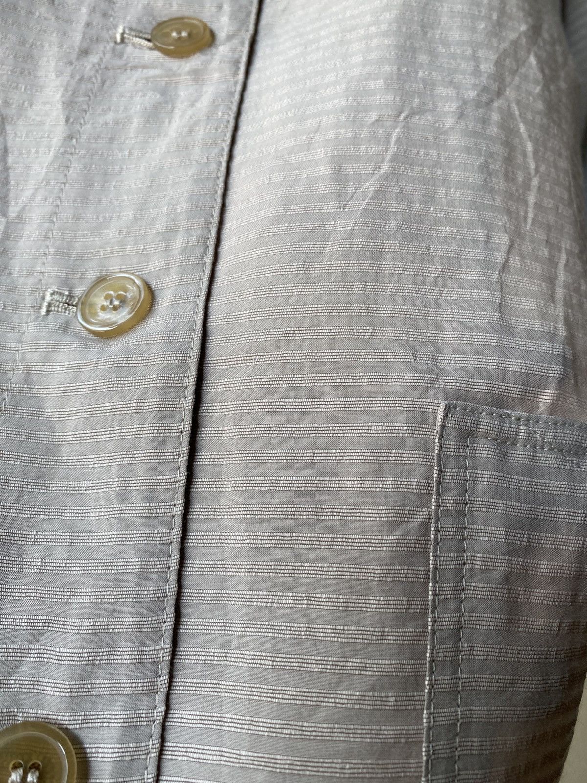 yoshie inaba YOSHIE INABA Brown Striped Button-Up Shirt Size L / US 10 / IT 46 - 7 Thumbnail