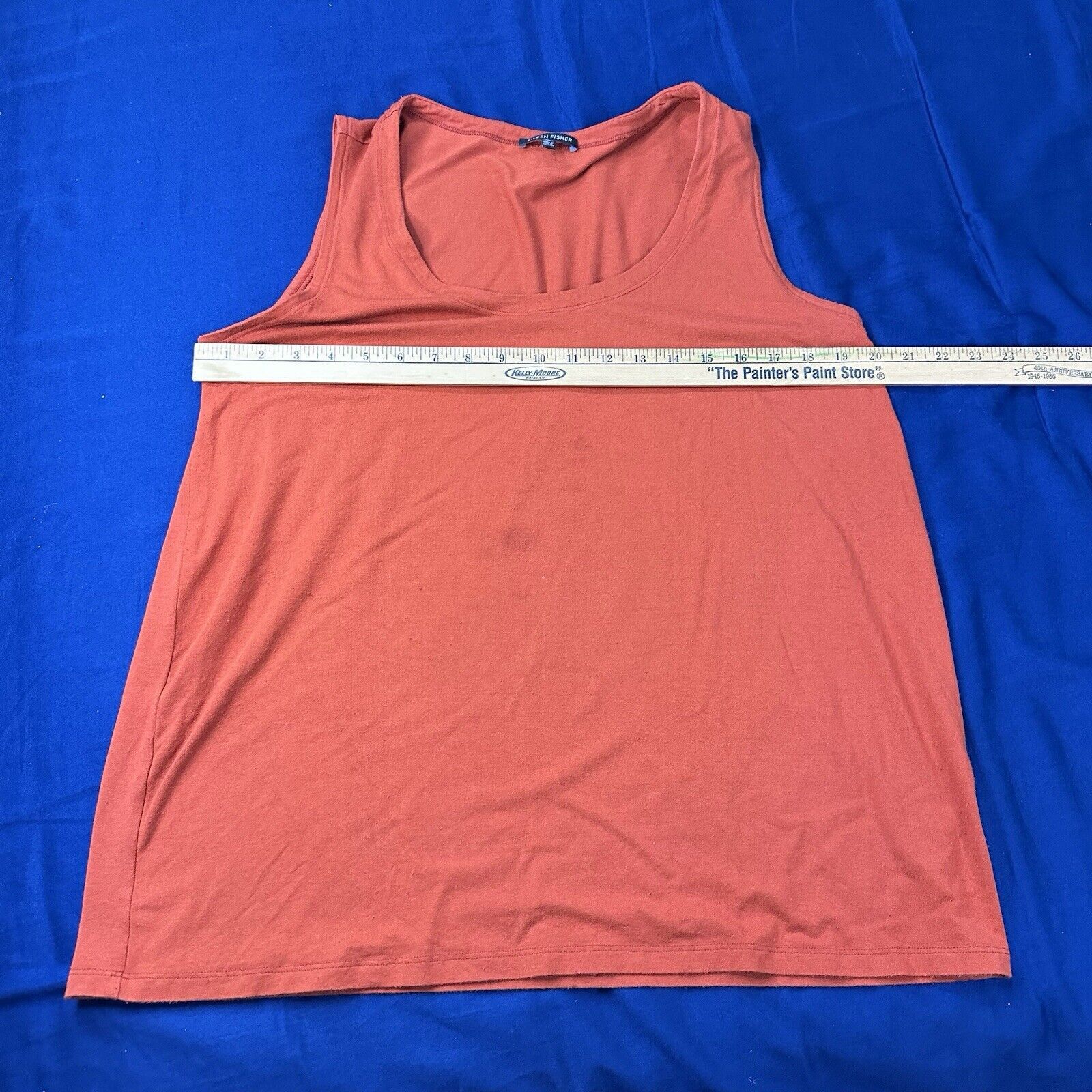 Eileen Fisher Eileen Fisher Tank Top XL Orange/coral Cami *spots* Size XL / US 12-14 / IT 48-50 - 1 Thumbnail