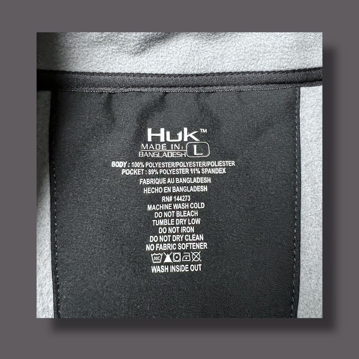 Other Huk Men’s Coastline Fleece Grey Black Vest Sz L Size US L / EU 52-54 / 3 - 12 Thumbnail