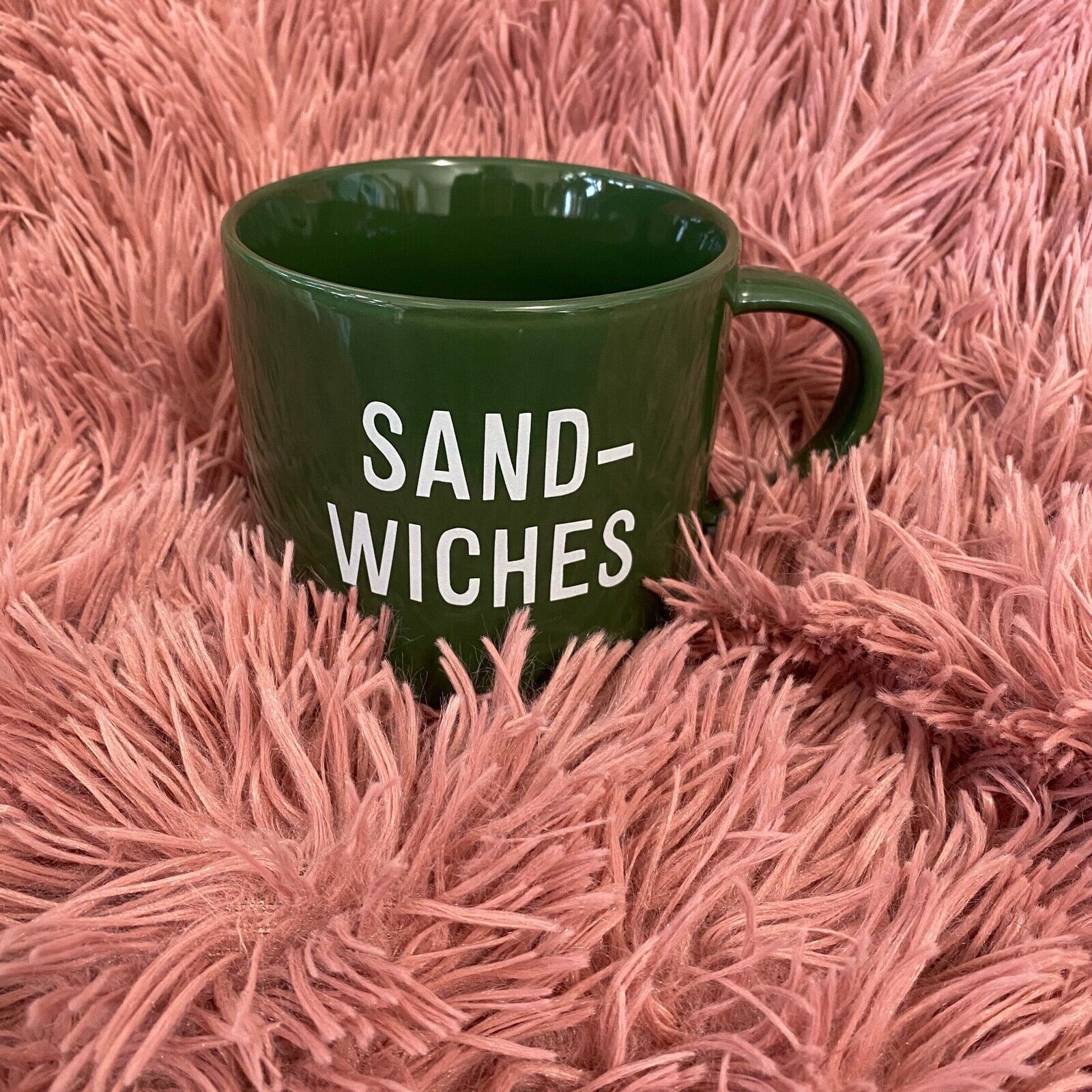 Other Room Essentials Clever Green Sandwiches Graphic 16oz Mug Size ONE SIZE - 5 Thumbnail