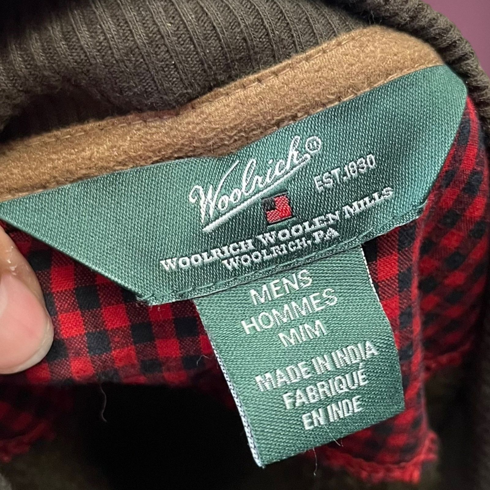 Other Woolrich Mens Medium Quarter Zip Elbow Pads Sweatshirt 00004 Size US M / EU 48-50 / 2 - 6 Thumbnail