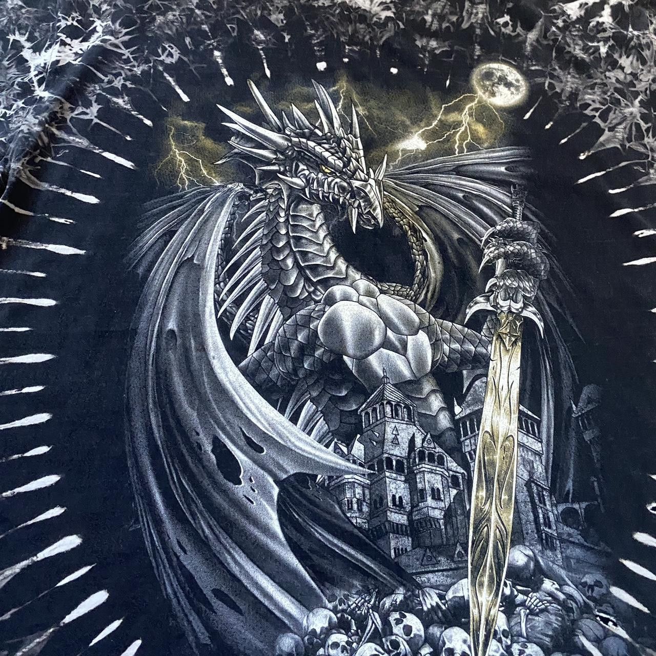 Other Black and white Wild Boxy tie-dye dragon tee Size US XXL / EU 58 / 5 - 4 Thumbnail