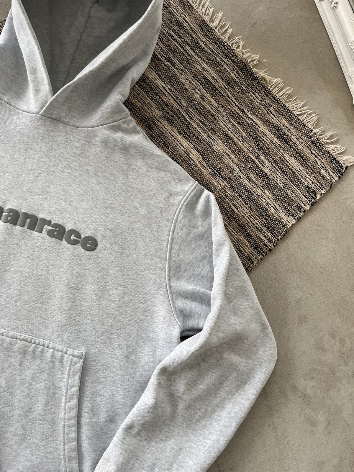 Adidas Vintage Adidas Human Race Grey Oversize Basic Hoodie Y2K Size US L / EU 52-54 / 3 - 6 Thumbnail