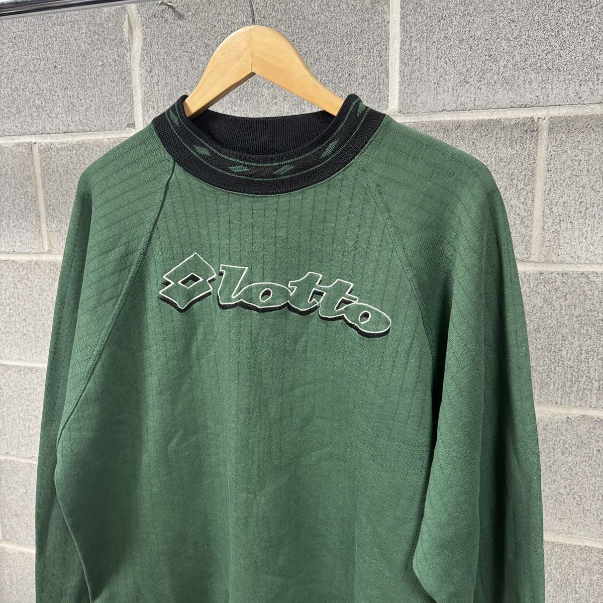 Vintage Vintage 90s Lotto Sport Embroidered Crewneck Soccer Italy Size US XL / EU 56 / 4 - 4 Thumbnail