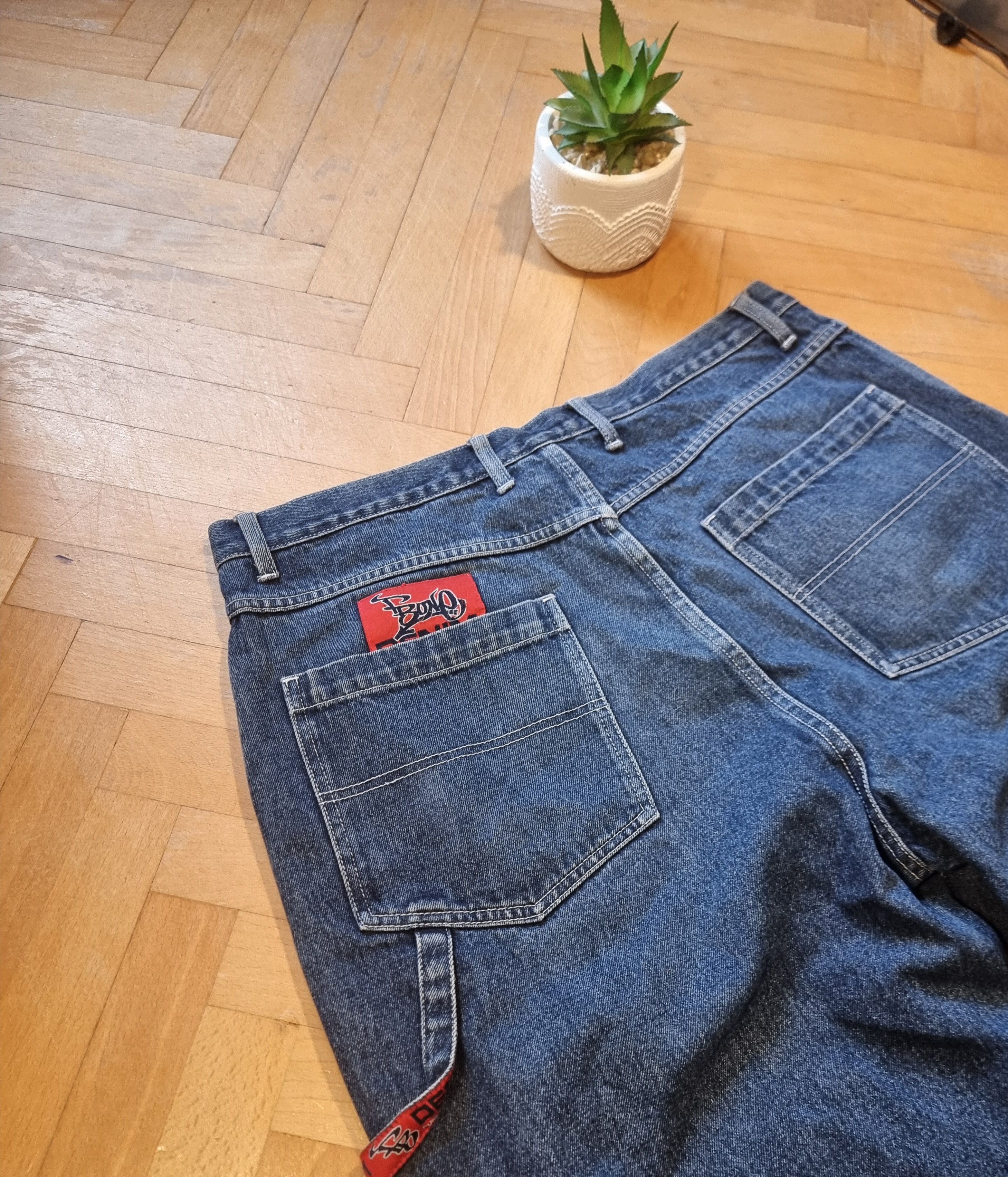 Southpole Vintage Fishbone Jorts Size US 38 / EU 54 - 2 Thumbnail