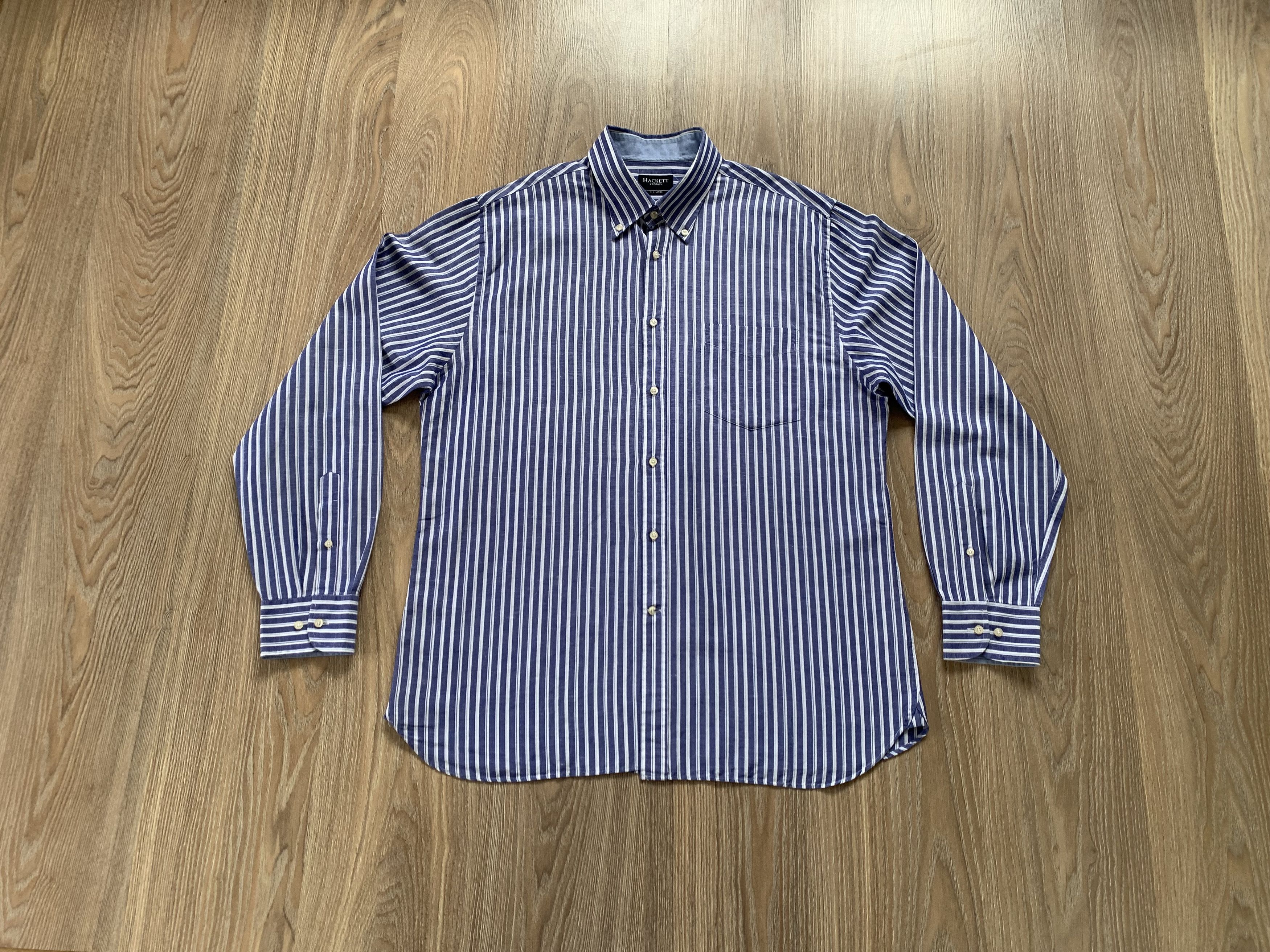 Hackett Hackett London Classic Stripe Long Sleeve Shirt Size US XXL / EU 58 / 5 - 1 Thumbnail