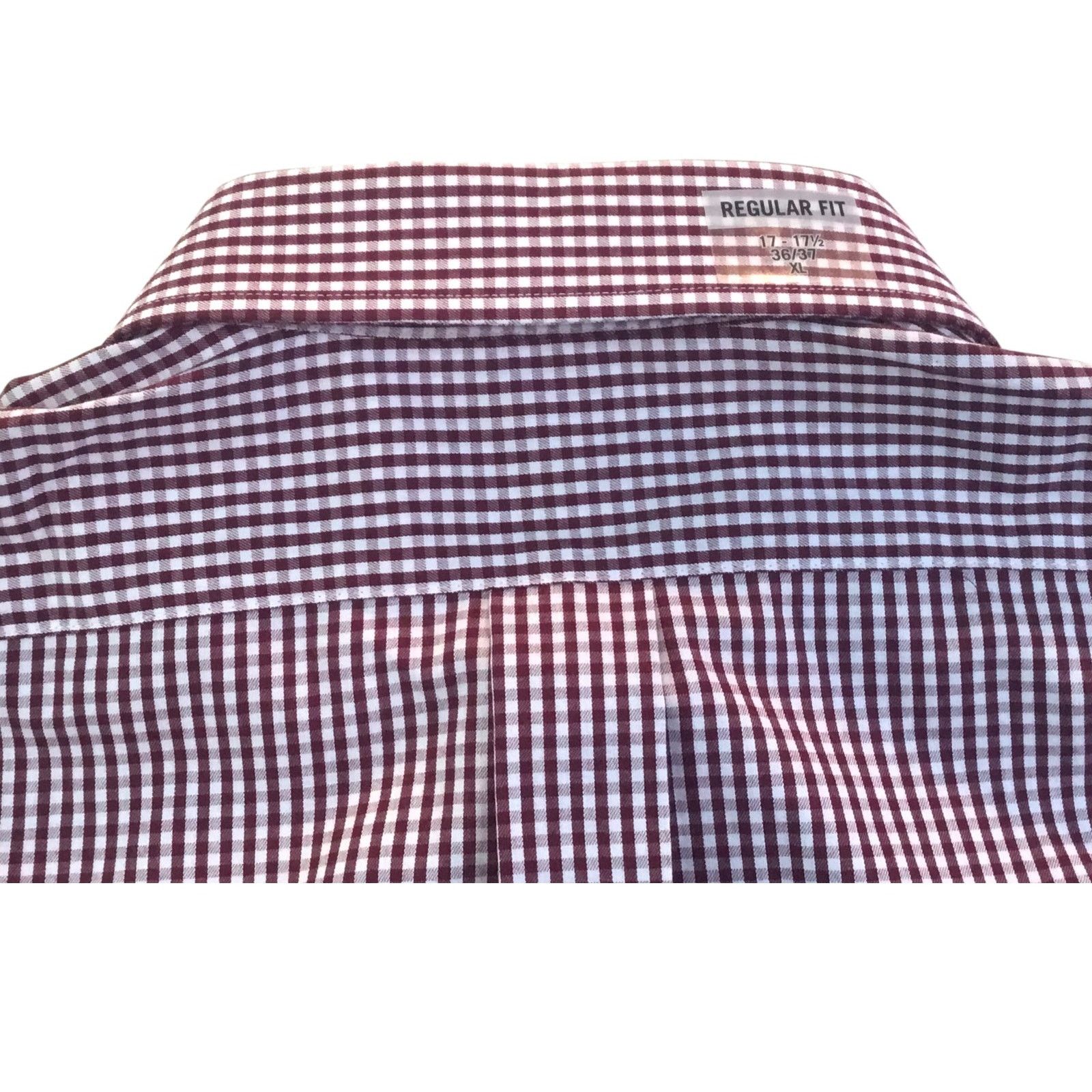 Chaps Chaps Shirt Wine Check XL 17-17.5-36/37 New with Tag $45.00 Size US XL / EU 56 / 4 - 4 Thumbnail