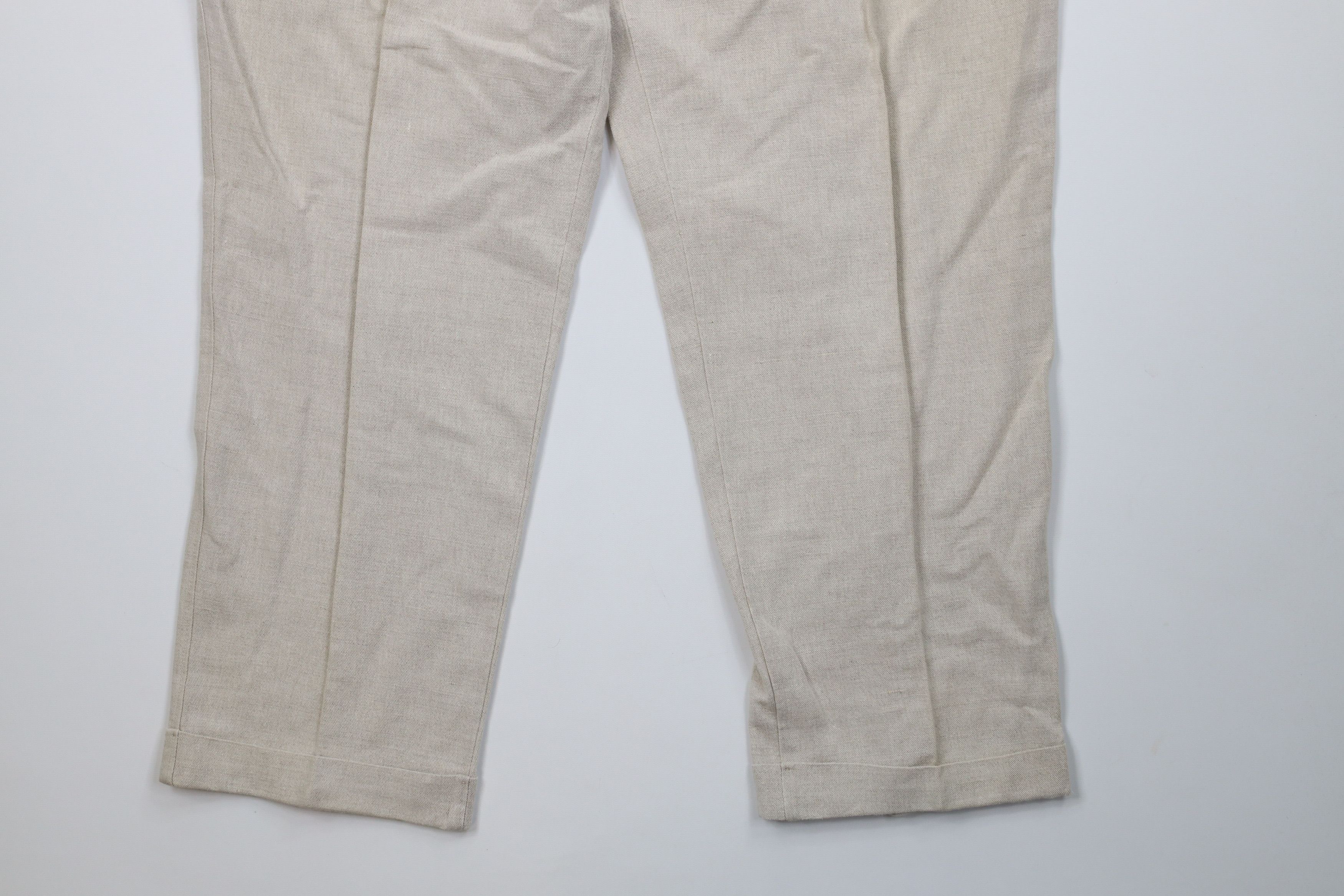 Vintage Vintage 90s Streetwear Wide Leg Chino Pants Trousers Tan Size US 38 / EU 54 - 4 Thumbnail