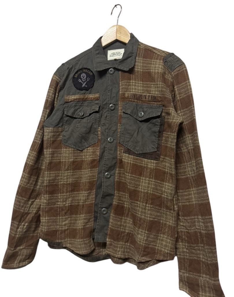Avirex Avirex LTD. Cotton Flanel Hybrid Reconstruct Shirt Size US M / EU 48-50 / 2 - 7 Thumbnail