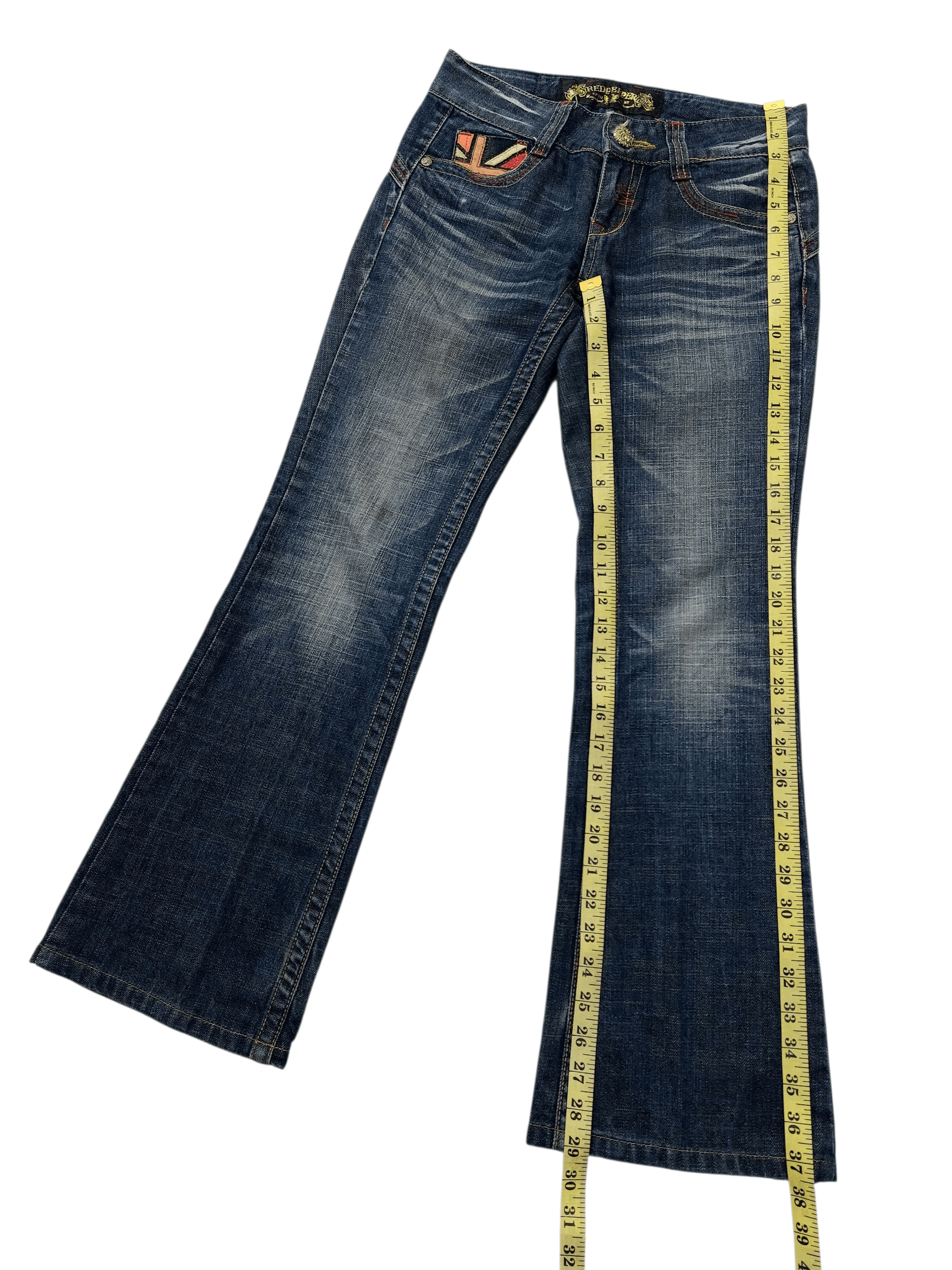 Vintage 🔥Red Pepper Jeans Flare Jack Serika Style Size 26" / US 2 / IT 38 - 11 Thumbnail