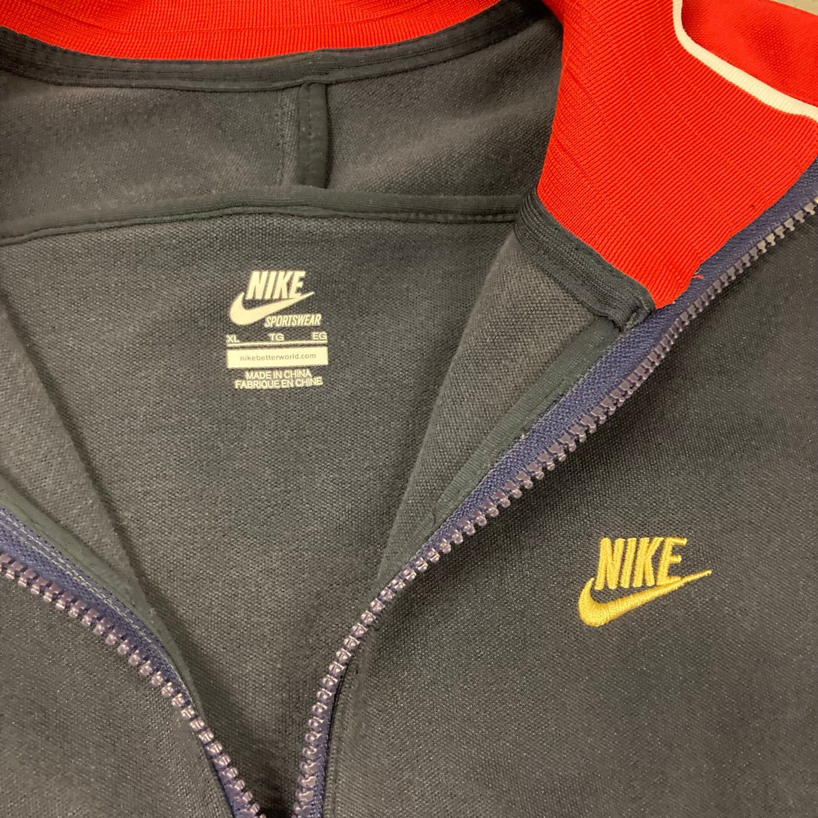 Nike × Vintage Y2K Nike track Jacket Size US XL / EU 56 / 4 - 4 Thumbnail