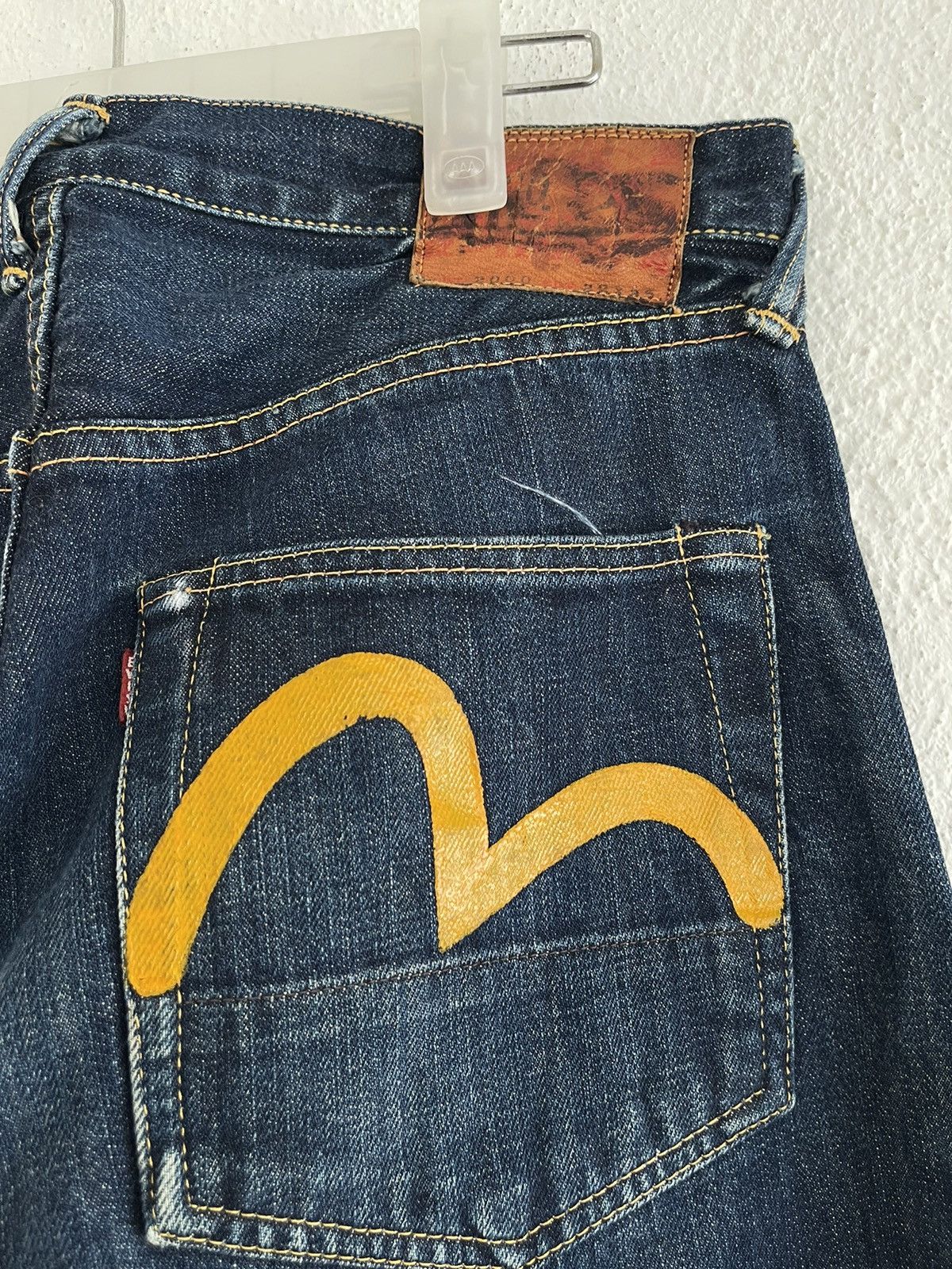 Evisu Evisu Lot 2000 Seagull Logo Selvedge Denim Jeans Size US 32 / EU 48 - 7 Thumbnail