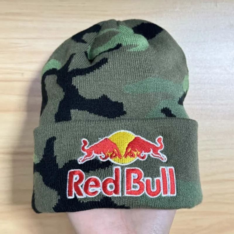 Japanese Brand × Vintage Red bull beanie hat Size ONE SIZE - 1 Thumbnail