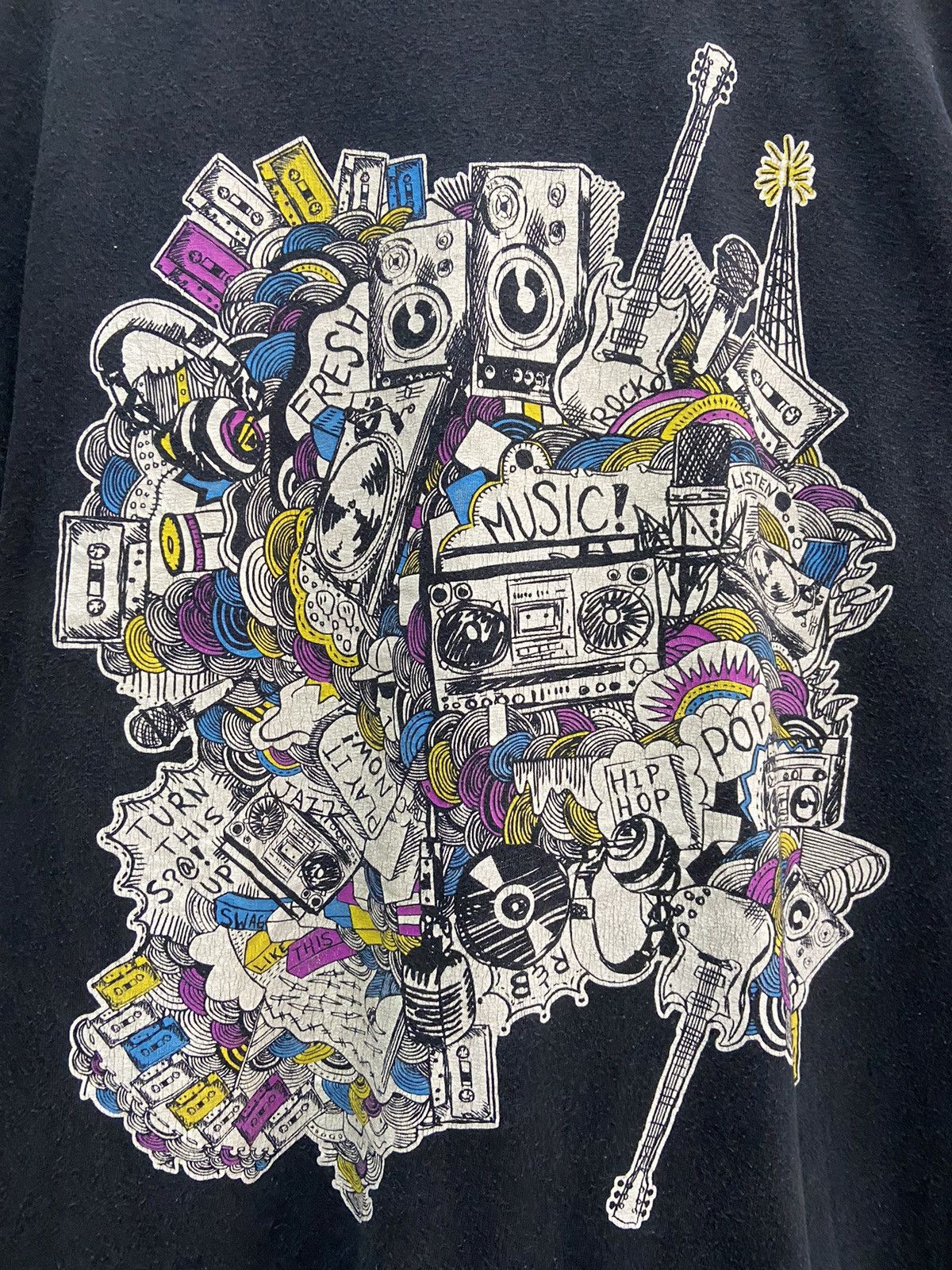 Anchor Blue ANCHOR BLUE MUSIC GRAPHICS TEE SHIRT Size US L / EU 52-54 / 3 - 3 Thumbnail