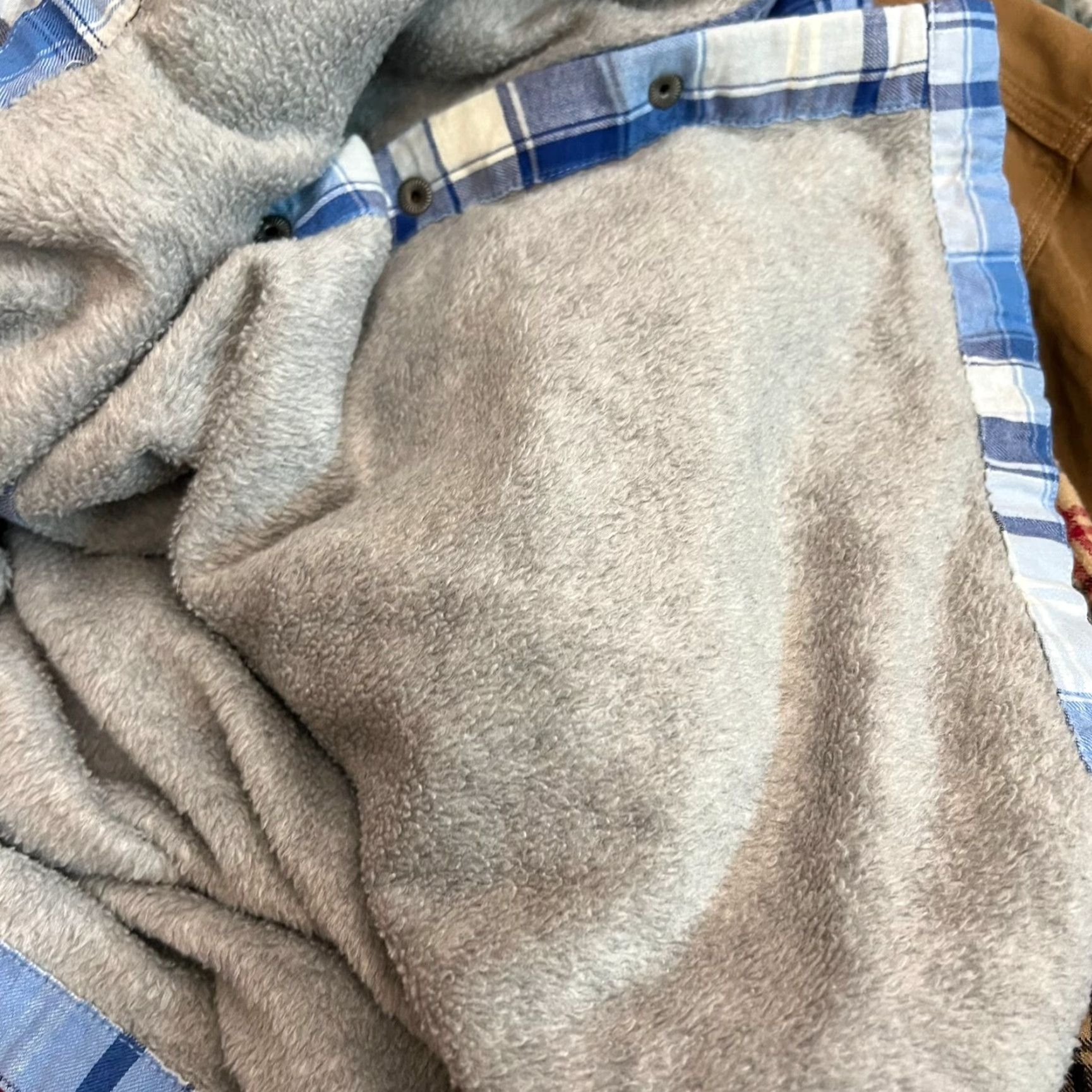 Vintage LL Bean Buffalo Plaid Fleece Lined Shacket Jacket Womens Size S Blue Size S / US 4 / IT 40 - 6 Thumbnail