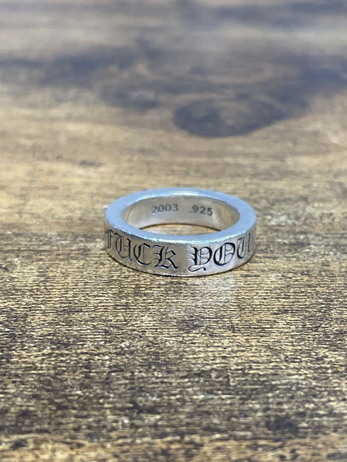 Chrome Hearts Fuck You Ring Silver | Grailed