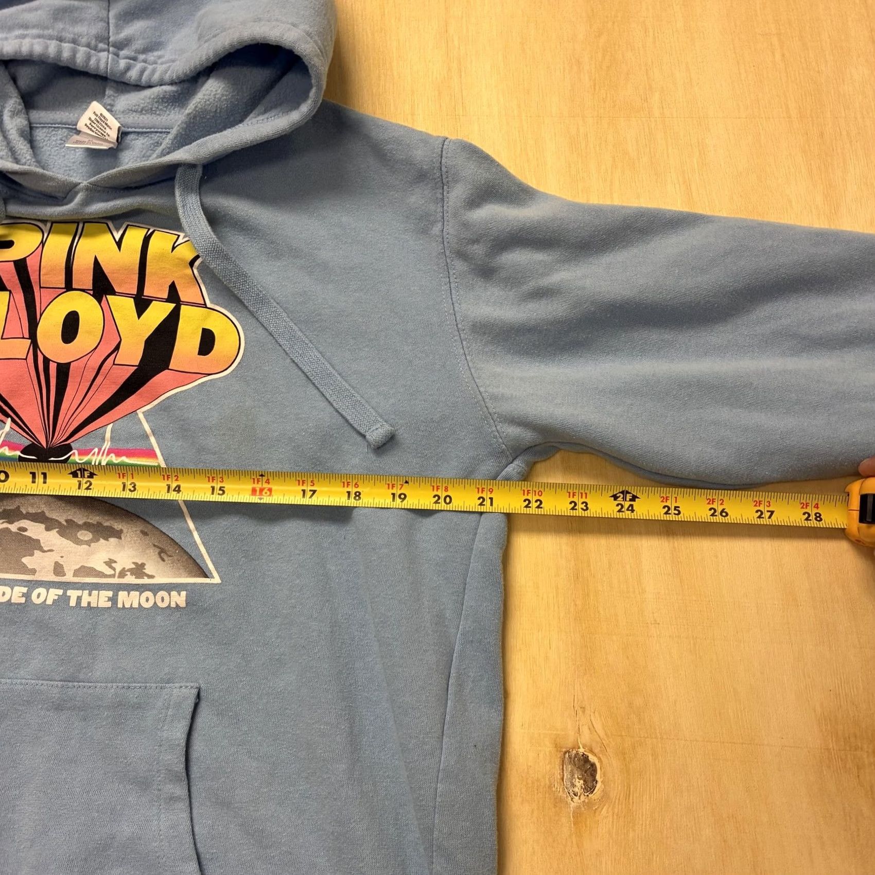 Vintage Pink Floyd Hoodie Mens XL Blue Fleece Dark Side Of The Moon Graphic Pullover Size US XL / EU 56 / 4 - 6 Thumbnail