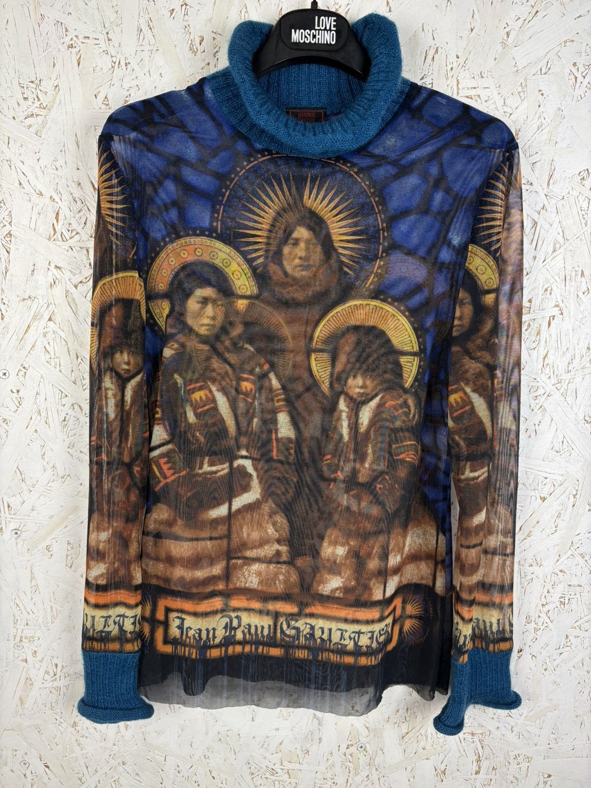 Jean Paul Gaultier 90s Jean Paul Gaultier FW98 Native American JPG Mesh Top 40 Size S / US 4 / IT 40 - 1 Thumbnail