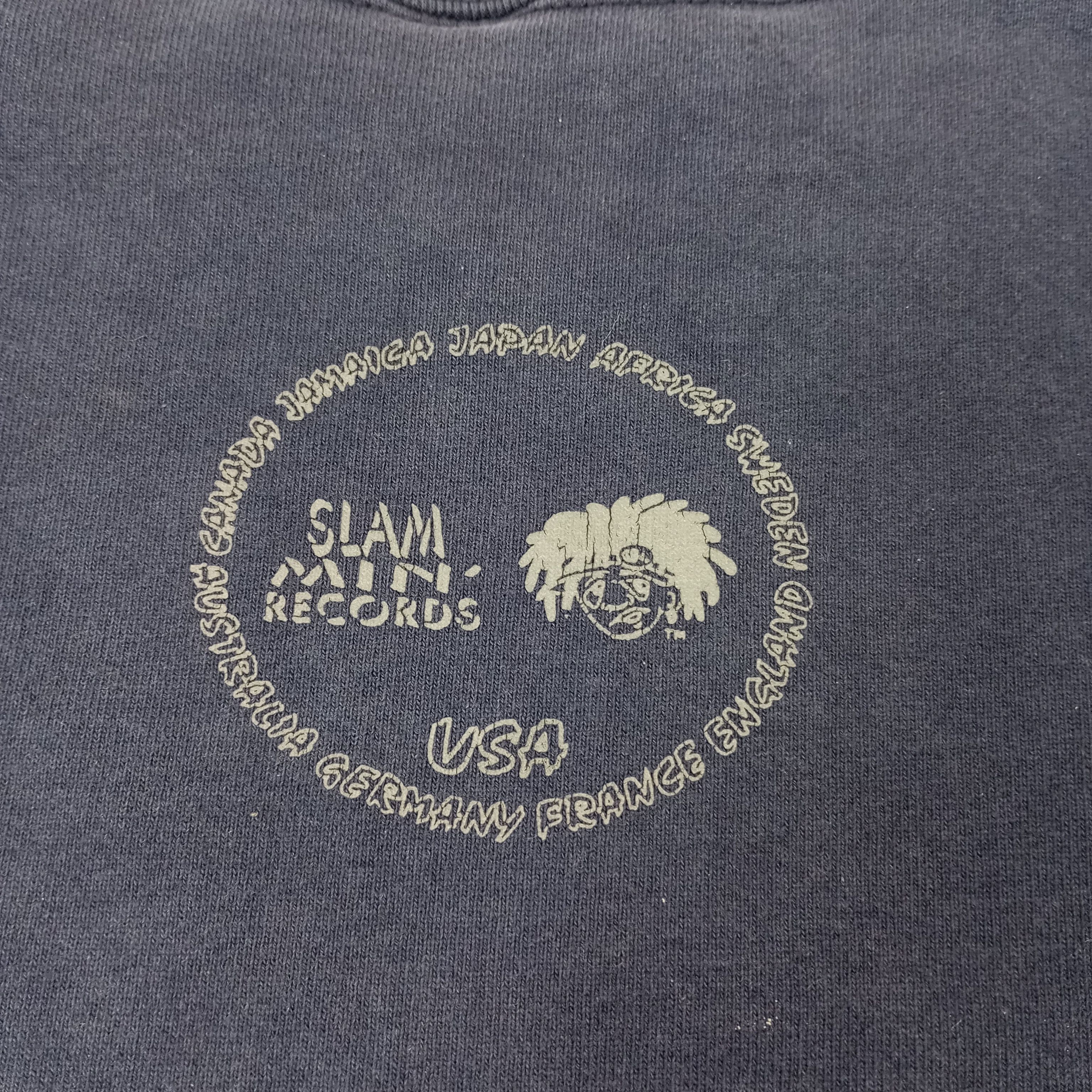 Fruit Of The Loom × Vintage Slam Min Record New York Sweatshirt c221n22 Size US XL / EU 56 / 4 - 4 Thumbnail