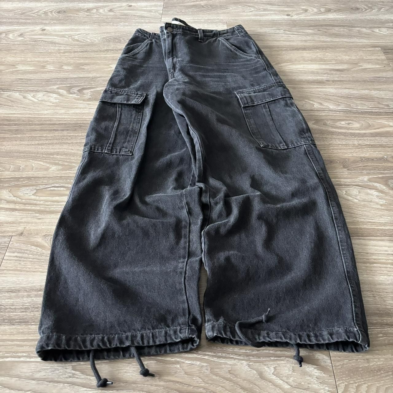 Levi's Crazy Vintage Y2K/2000s Baggy Black Levis Skater Style Cargo Denim Jeans! 32x30 Size US 32 / EU 48 - 3 Thumbnail