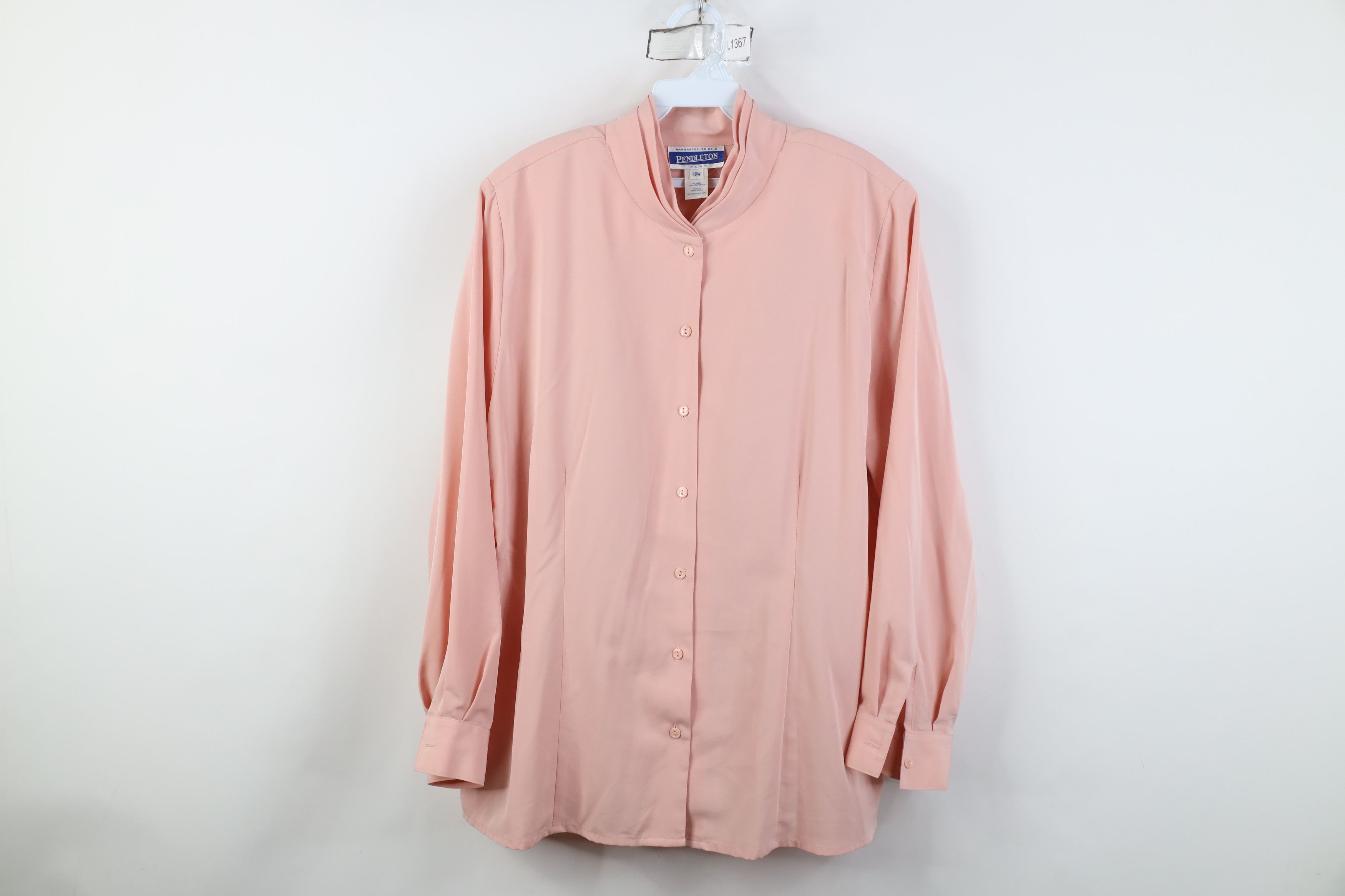 Pendleton Vintage 90s Pendleton Collared Button Shirt Blush Pink Size XXL / US 16-18 / IT 52-54 - 1 Thumbnail
