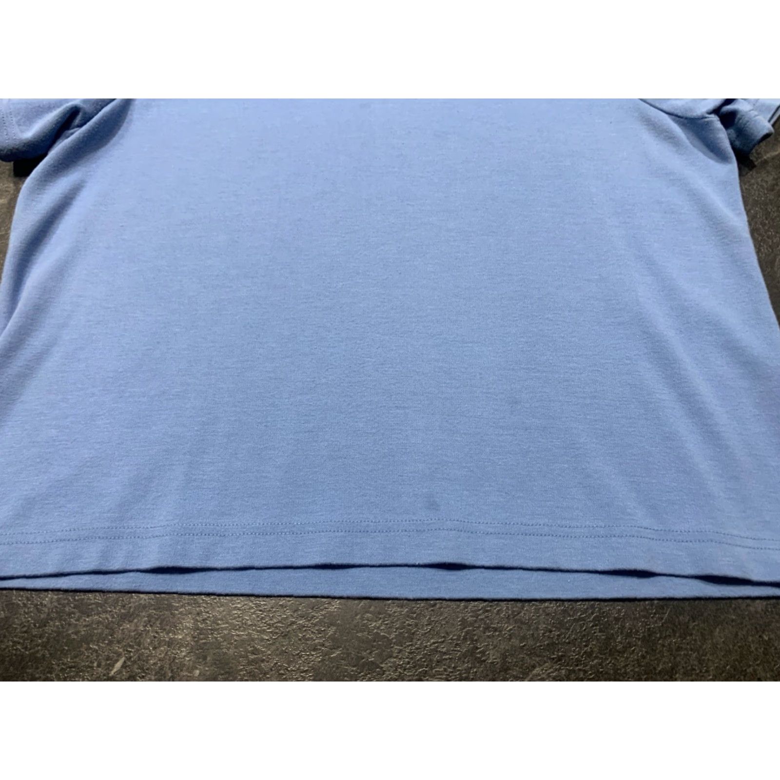 Vintage L.L. Bean Women's Medium Blue Short Sleeve Cotton Crew Neck T-Shirt - Solid Classic Fit Size M / US 6-8 / IT 42-44 - 7 Thumbnail
