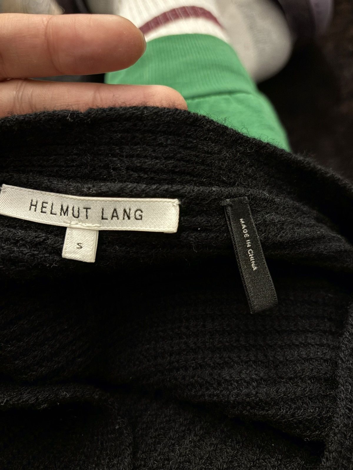 Helmut Lang Helmut Lang Oversized Black Sweater Ragged Knit Size S Size US S / EU 44-46 / 1 - 8 Thumbnail