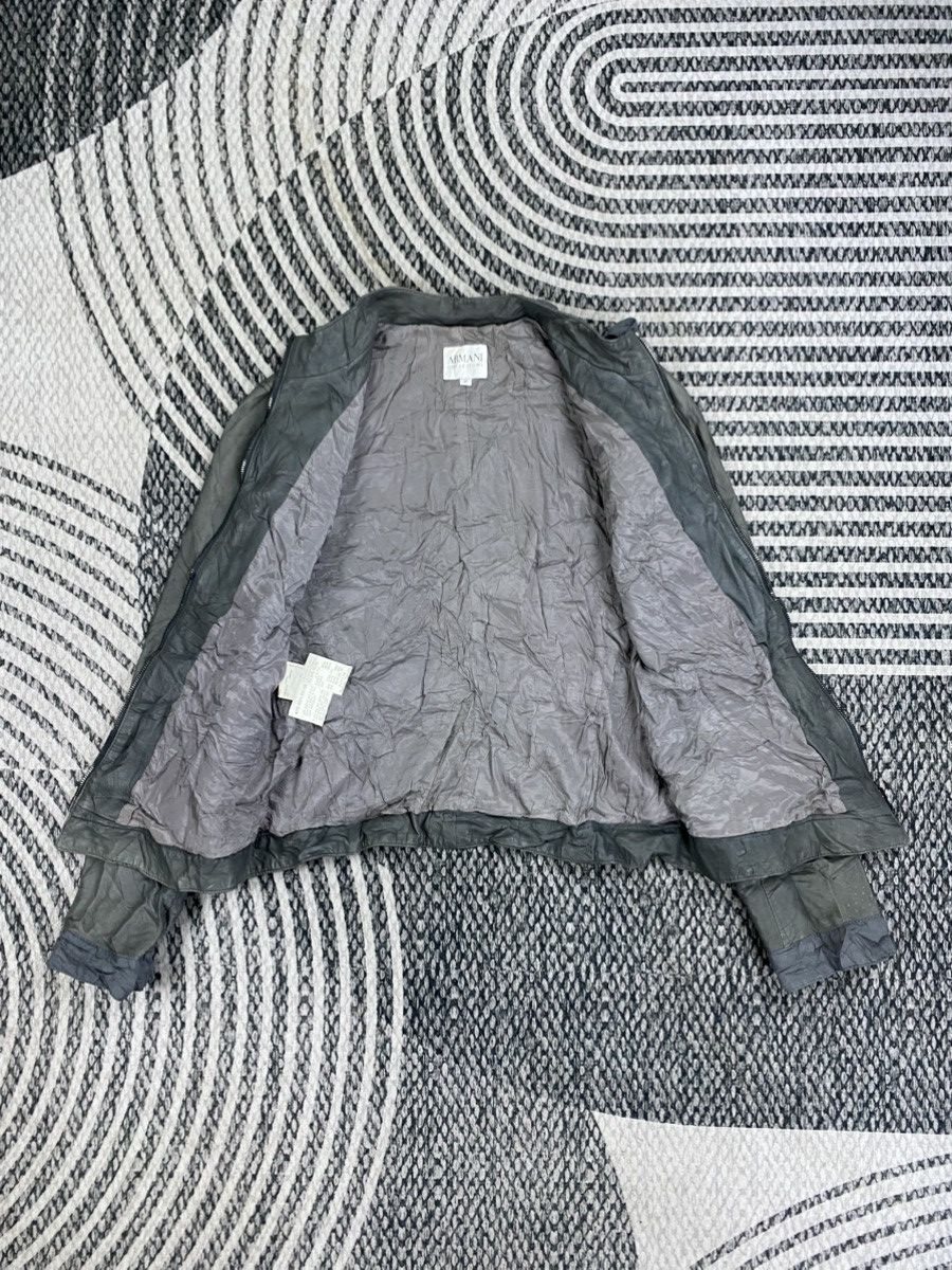 Armani Vintage Armani Collezioni Zip-Up Rider Suede Leather Jacket Size S / US 4 / IT 40 - 5 Thumbnail