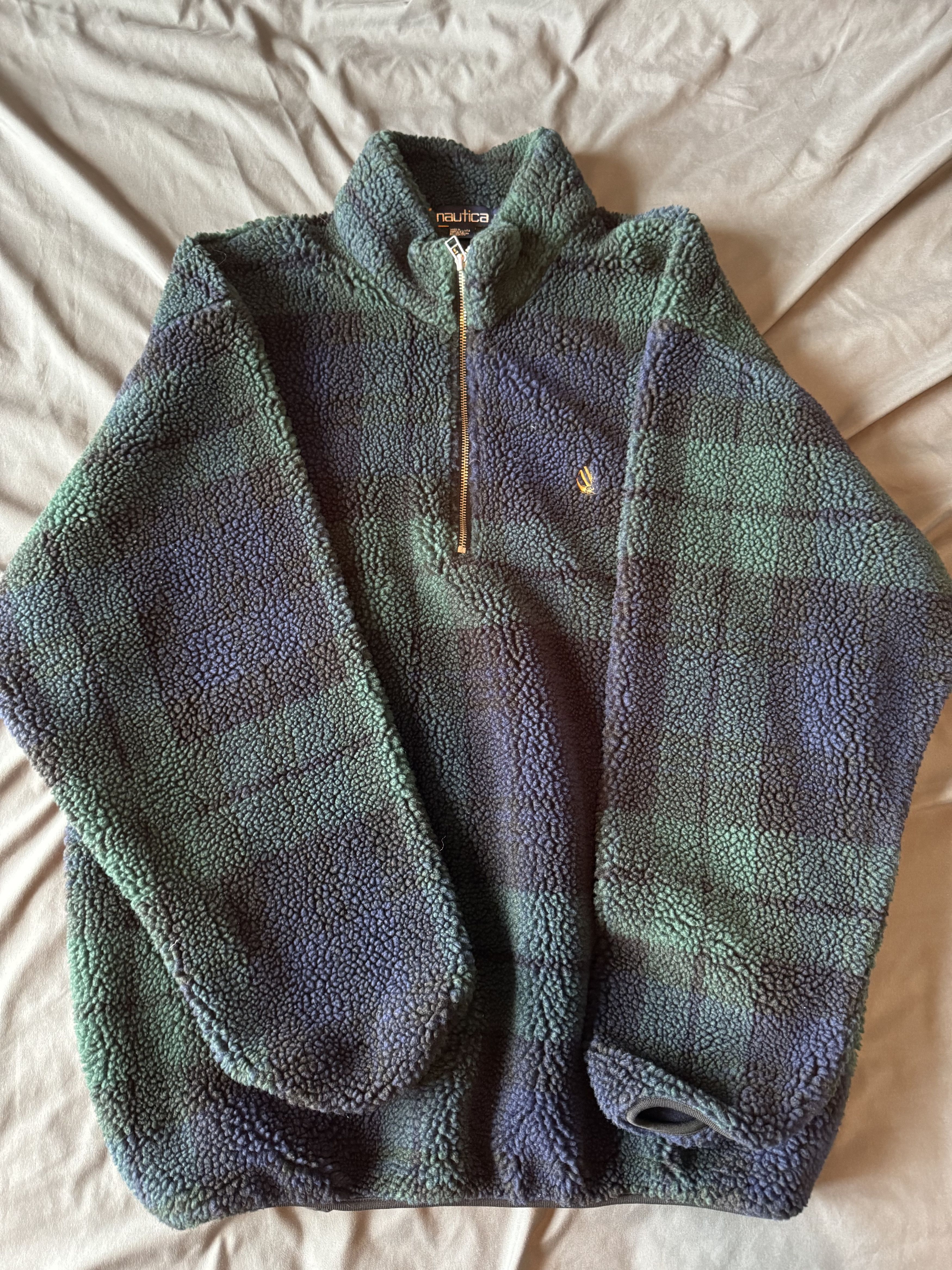 Nautica Nautica Fleece Bomber Jacket Size US XL / EU 56 / 4 - 2 Thumbnail