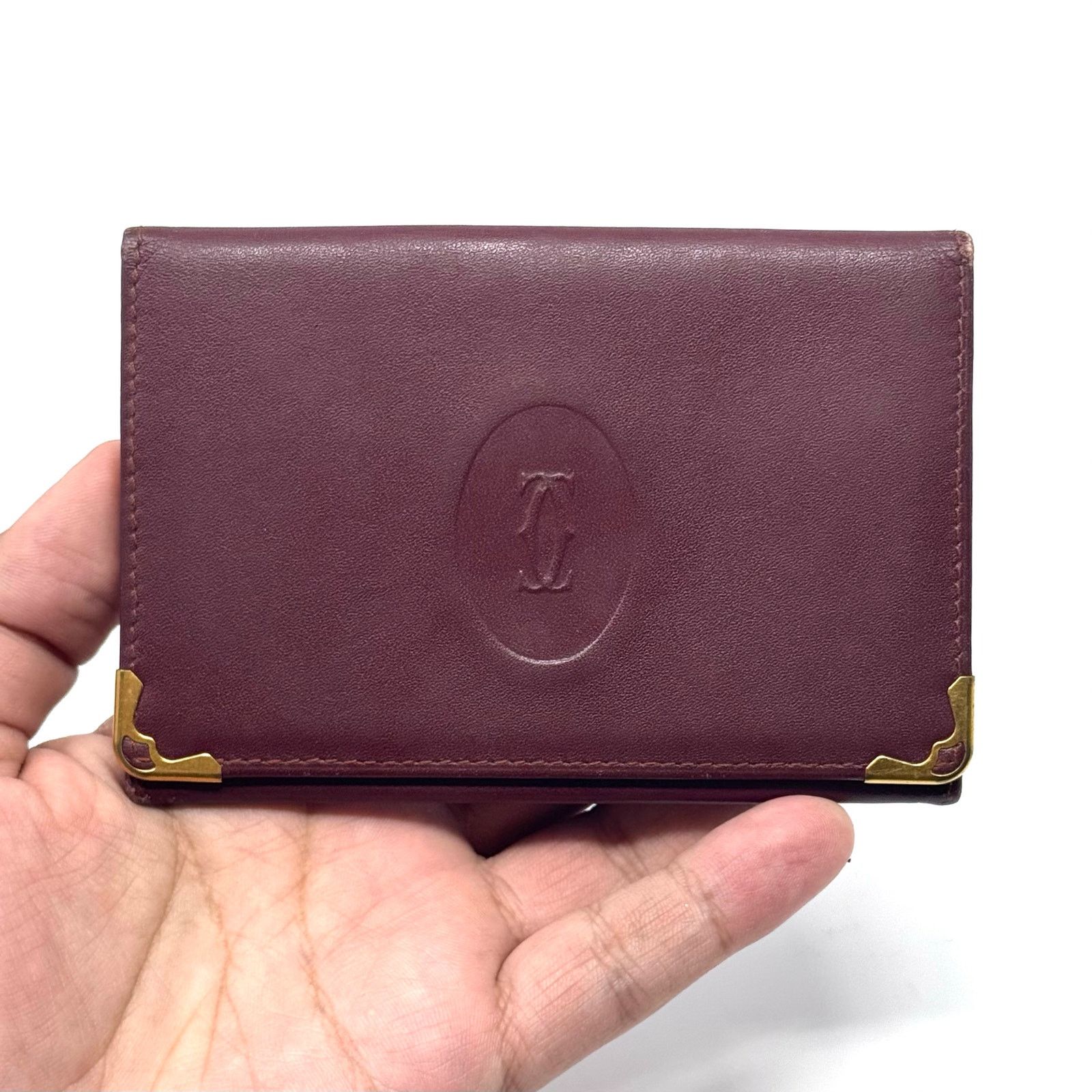 Cartier Cartier Dark Red Bifold Wallet Size ONE SIZE - 4 Thumbnail