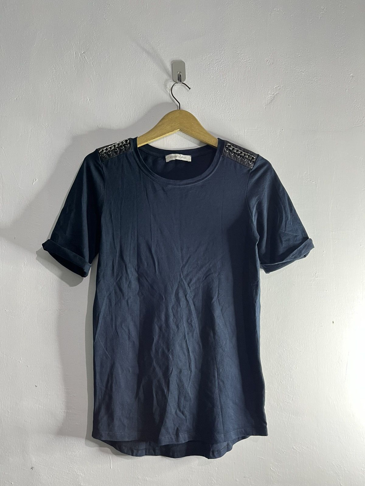 Balmain 2014 Olivier rousteing chain leather tshirt Size US M / EU 48-50 / 2 - 1 Thumbnail