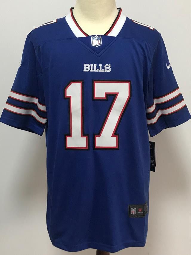 NFL Buffalo Bills #17 Josh Allen Jersey Blue Size US XL / EU 56 / 4 - 2 Thumbnail