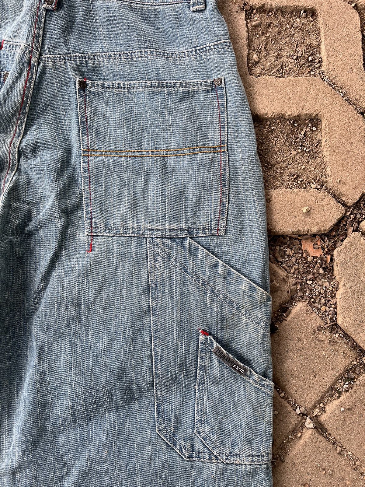Japanese Brand × Vintage Baggy Jort Thriller Denim Size US 31 - 17 Thumbnail