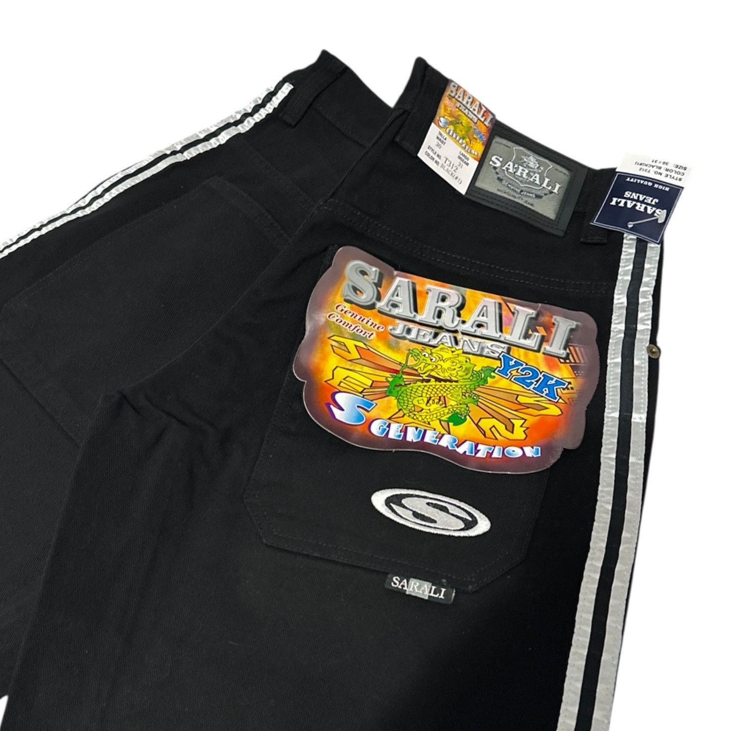 JNCO × Vintage Vintage Sarali Jeans Big S Side Striped Jeans Size US 30 / EU 46 - 3 Thumbnail