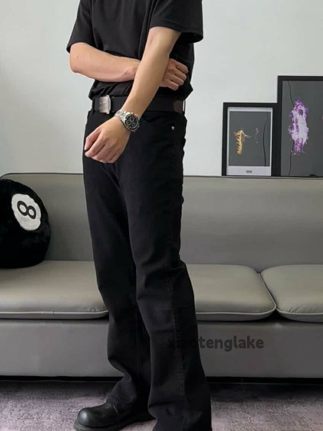 utility retro patchwork yuppie bootcut flared jeans