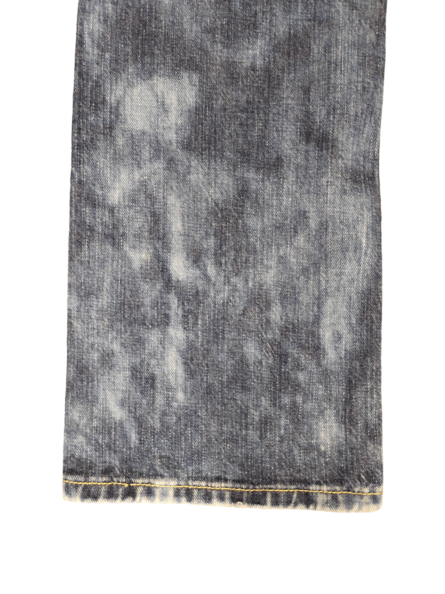 GOSTAR DE FUGA Vintage Y2k Mustang Clawmark Faded Denim Pants Size US 31 - 15 Thumbnail