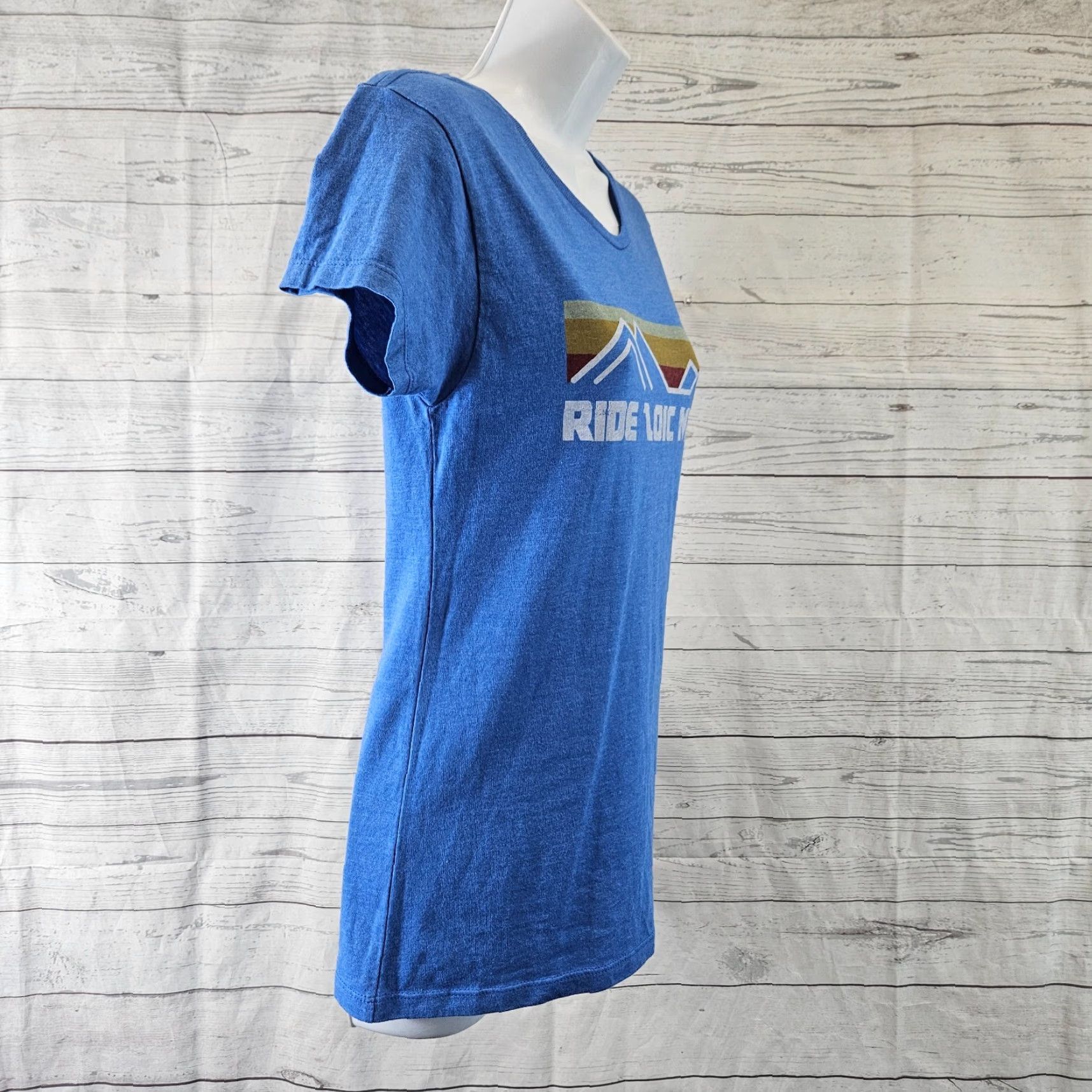 Vintage Zoic Womens Tee S Blue Short Sleeve Cotton Blend T-Shirt Women Small Size Size 28" / US 6 / IT 42 - 3 Thumbnail
