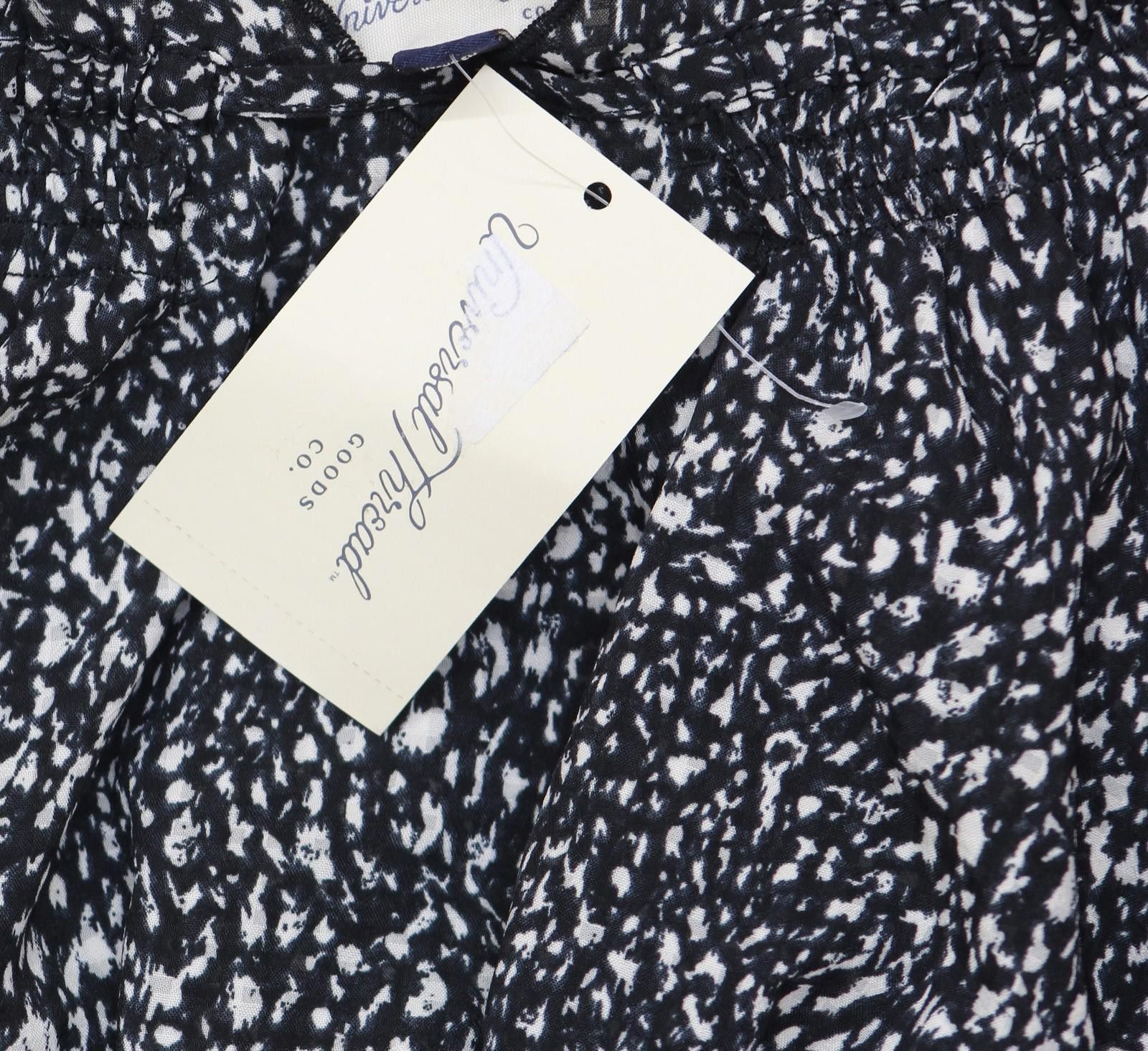 Designer Nwt Universal Thread Long Blouse 92235285 Black Abstract S Size S / US 4 / IT 40 - 3 Thumbnail