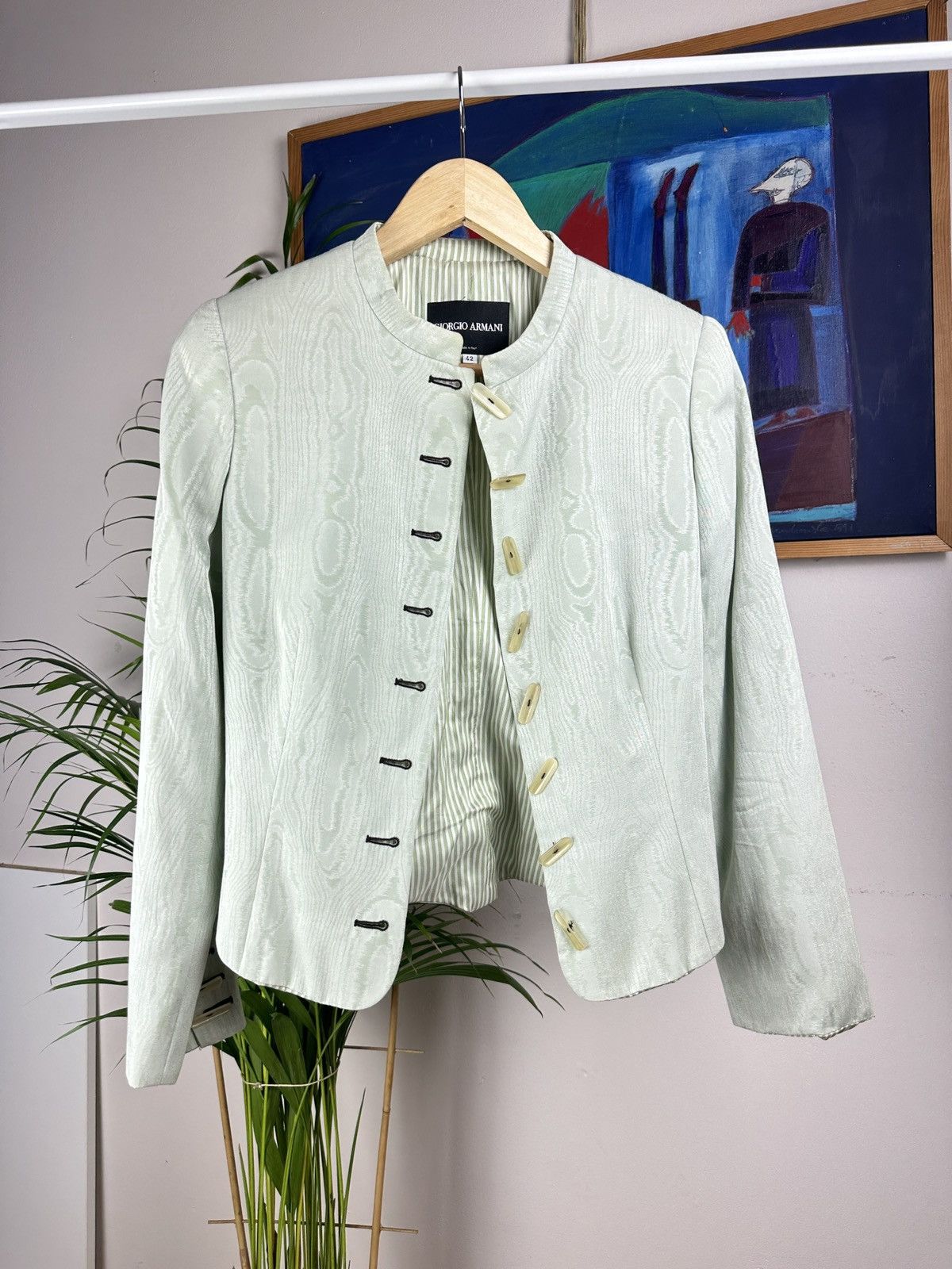 Giorgio Armani Giorgio Armani silk blazer Size M / US 6-8 / IT 42-44 - 1 Thumbnail