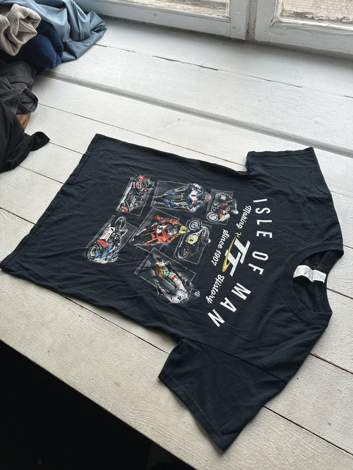 Vintage 🚨Racing T-shirt Isle of Man Vintage Big Logo 2 Side Size US S / EU 44-46 / 1 - 2 Thumbnail