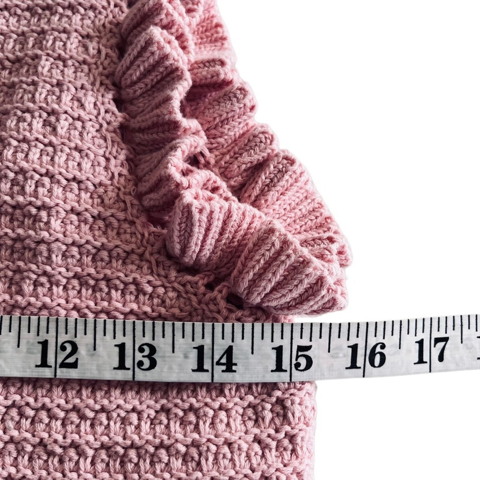 Zara Zara pink knit sleeveless ruffled sweater size Small Size S / US 4 / IT 40 - 6 Thumbnail