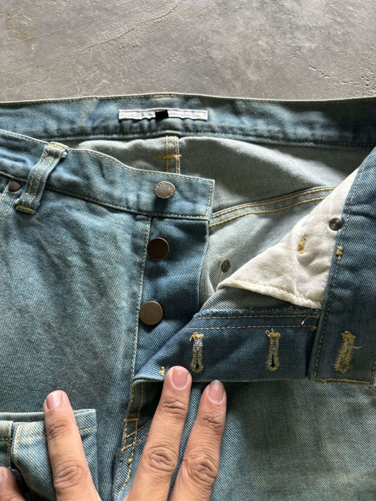 Diet Butcher Slim Skin RARE diet butcher slim skin jeans rainbow zipper leg Size US 32 / EU 48 - 4 Thumbnail